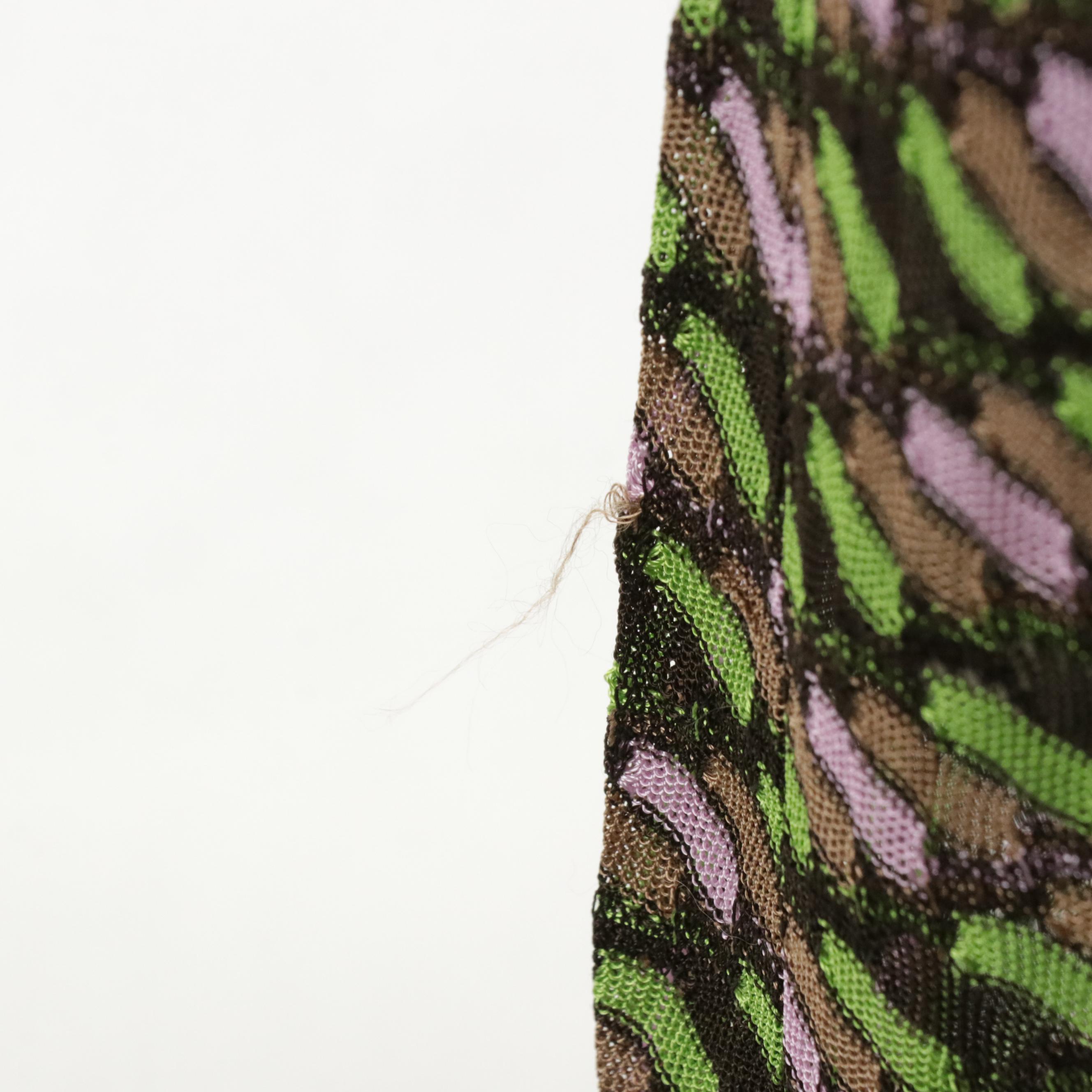 M Missoni Lilac Geometric Knit Viscose Dress