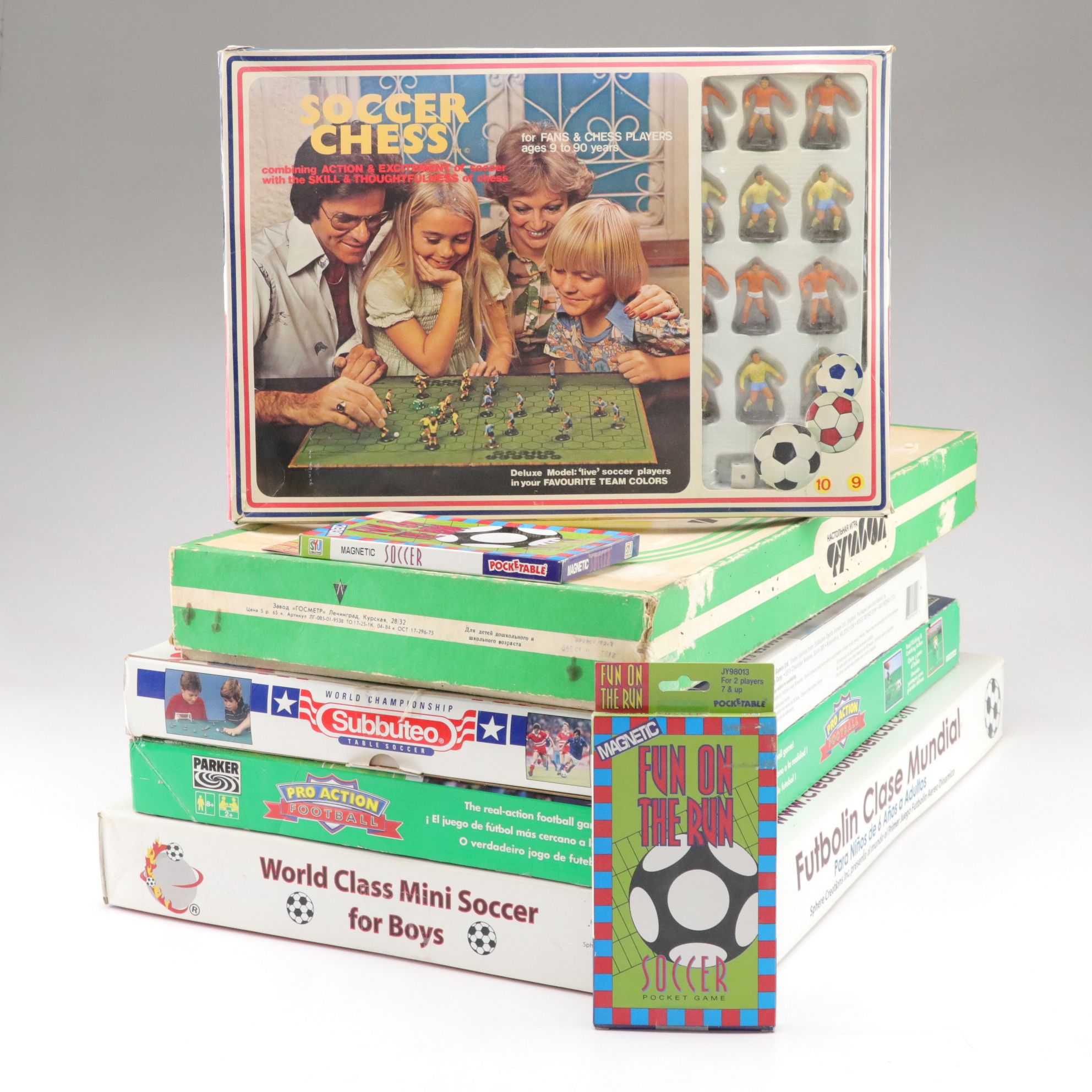 "Soccer Chess" and "Pro Action Football" with More Soccer Board Games