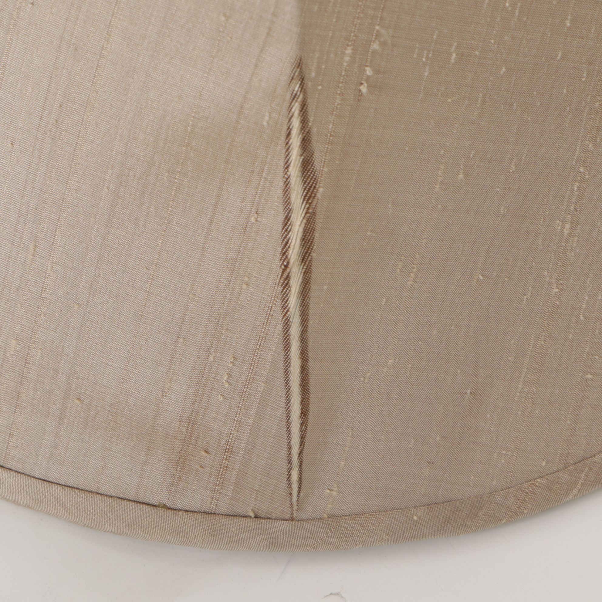 Brass Candlestick Table Lamp with Hand-Painted Floral Finial