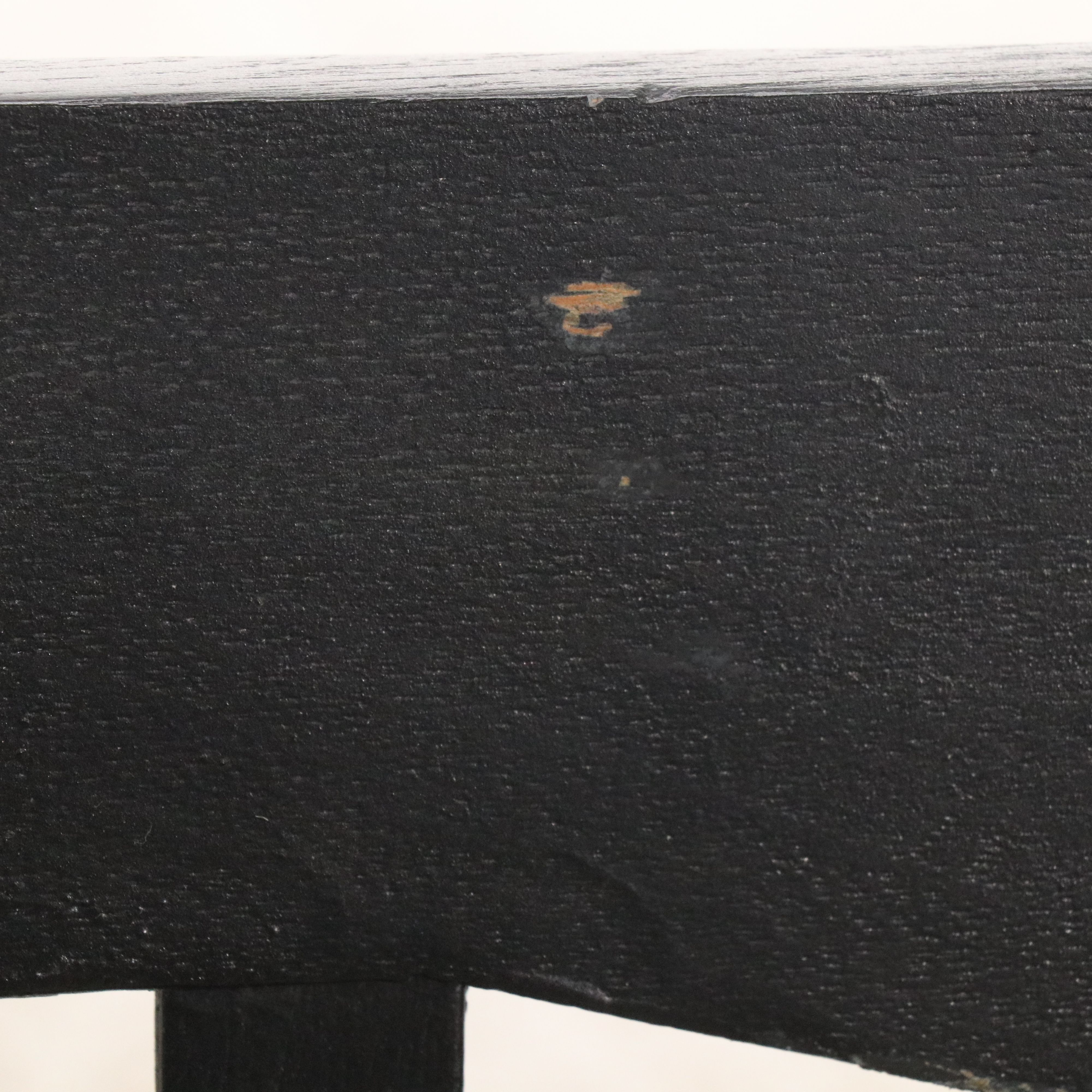 Pair of Mission Style Ebonized Wood Rocking Chairs, Late 20th Century