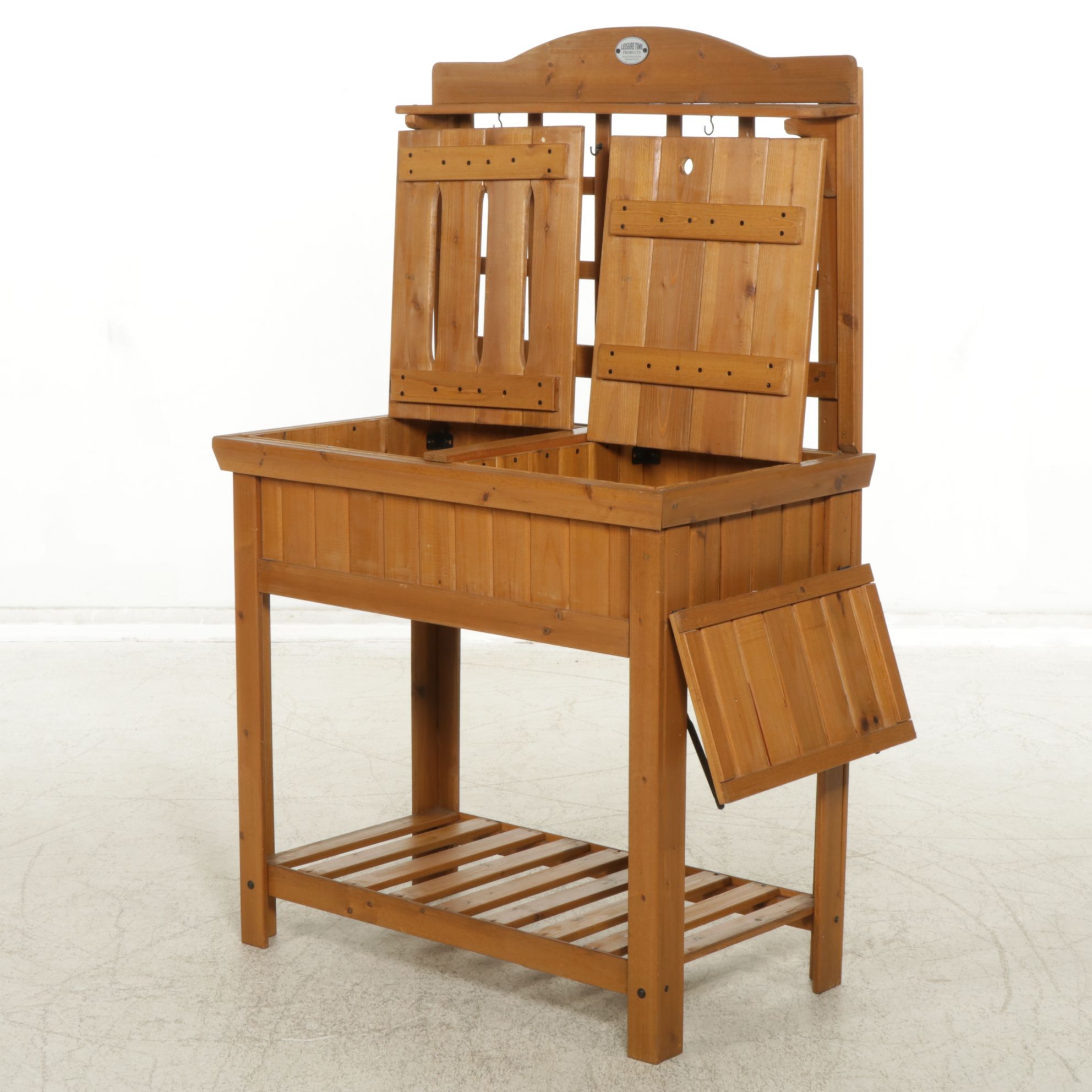 Leisure Time Products Pine Potting Bench