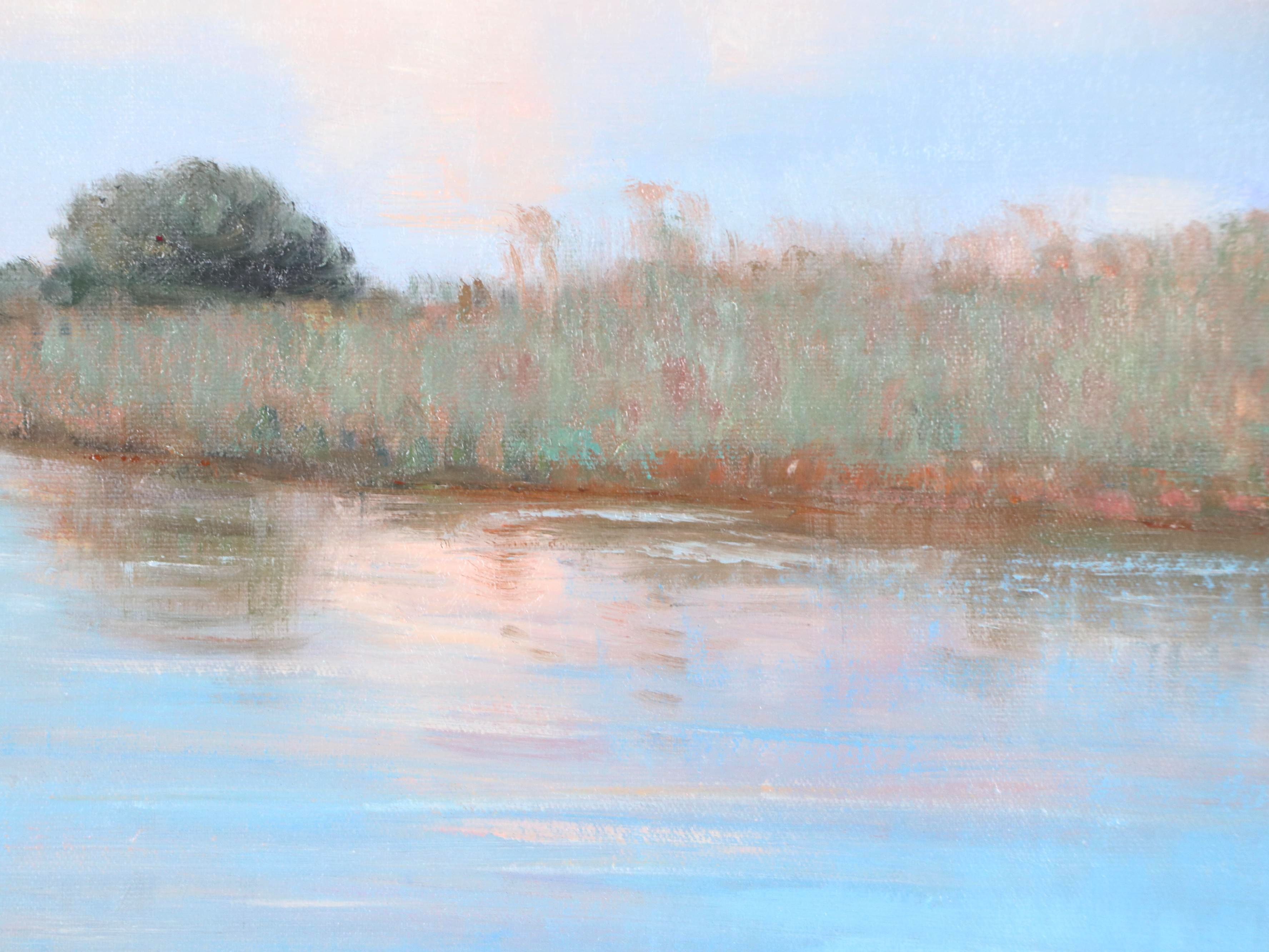 Marsh Landscape Oil Painting, 21st Century
