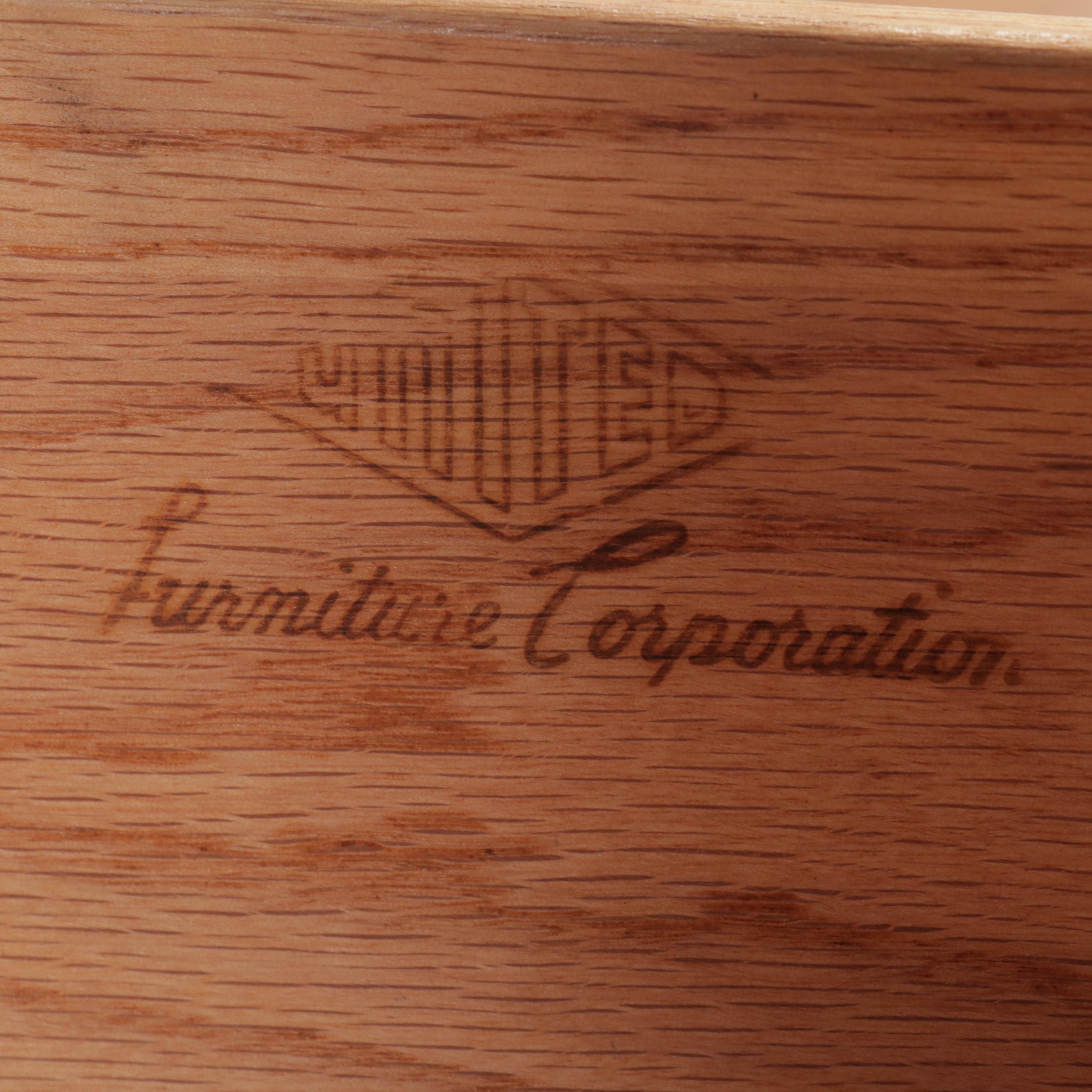 United Furniture Corp. Mid Century Modern Walnut Nine-Drawer Chest