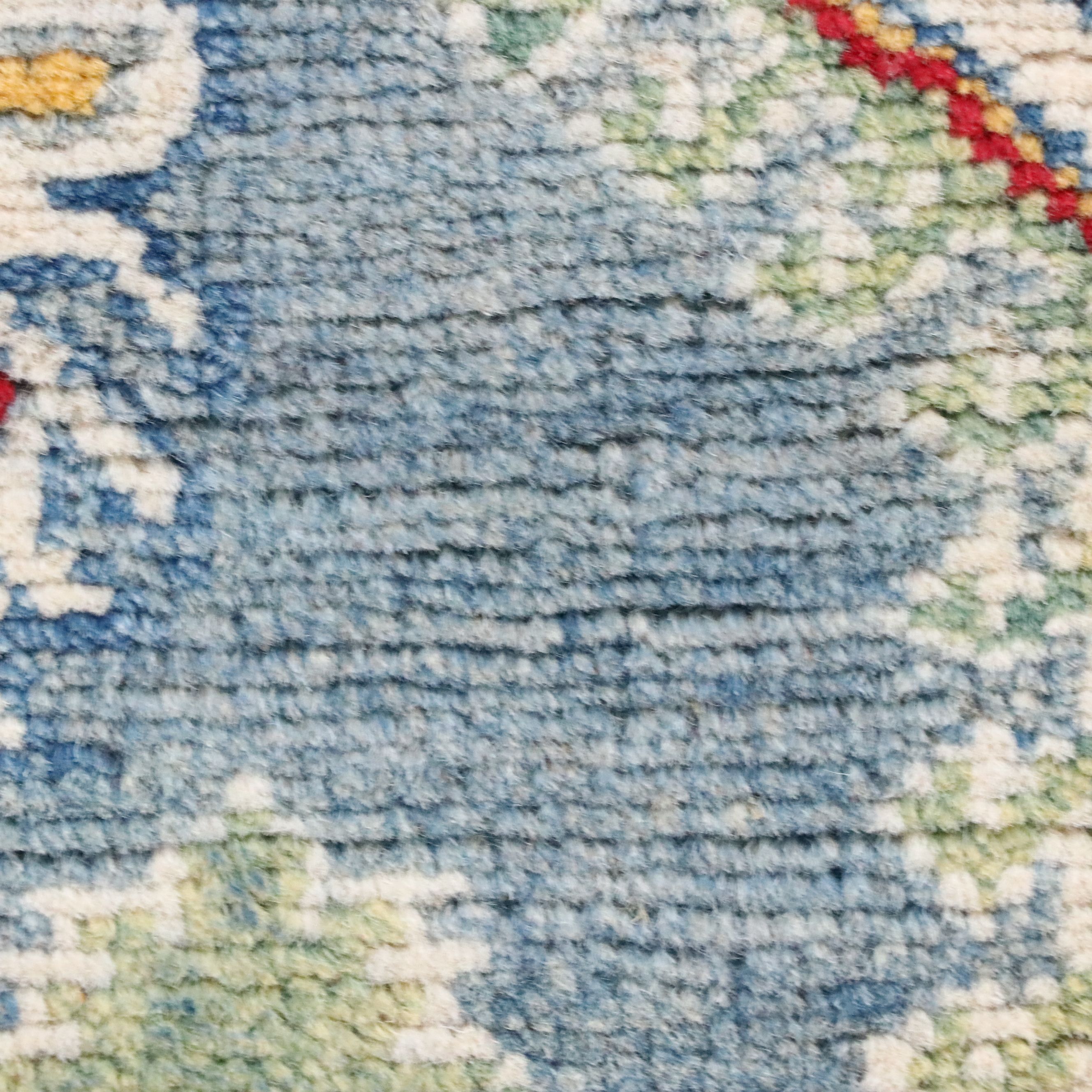 5' x 6'4 Hand-Knotted Pakistani Kazak Area Rug