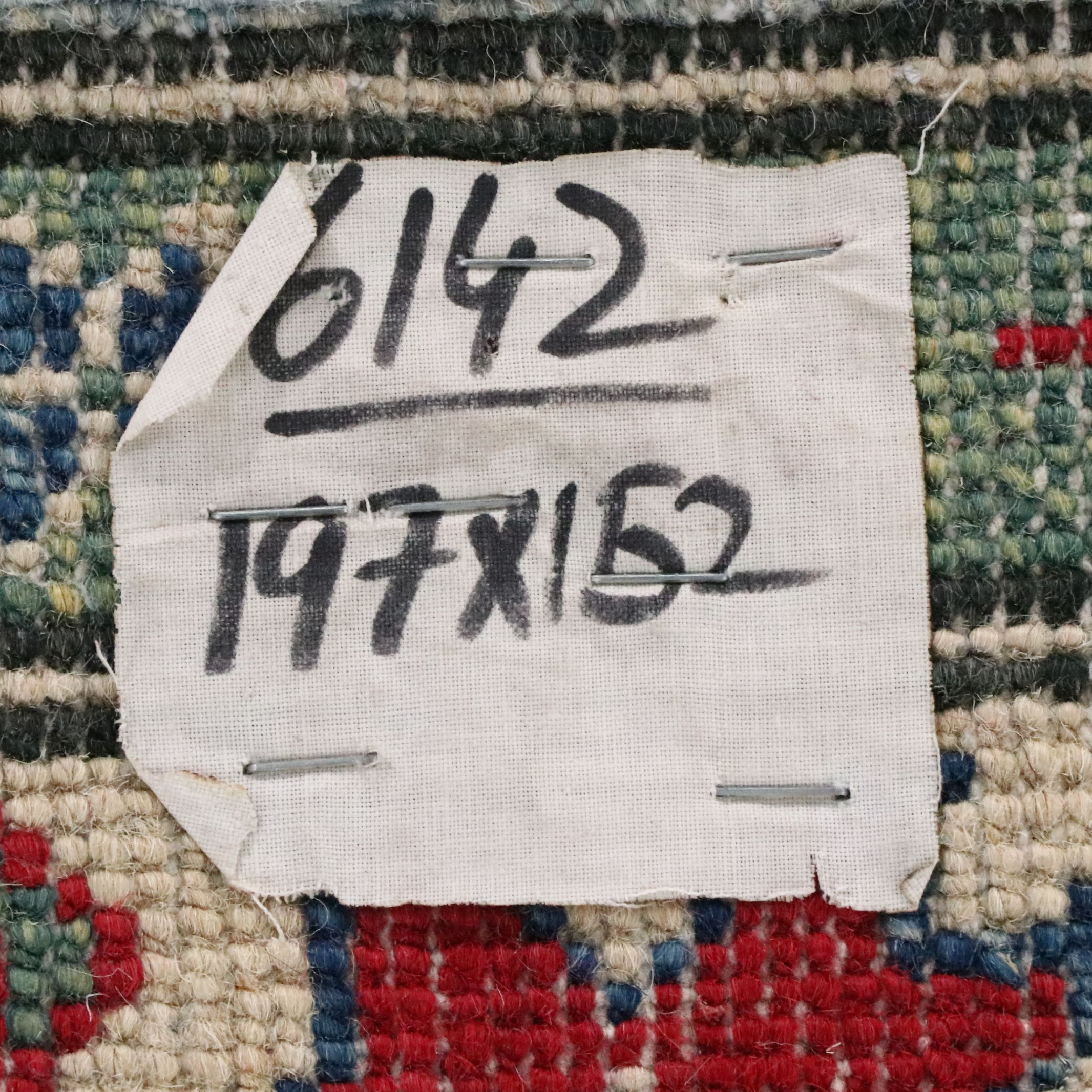 5' x 6'4 Hand-Knotted Pakistani Kazak Area Rug