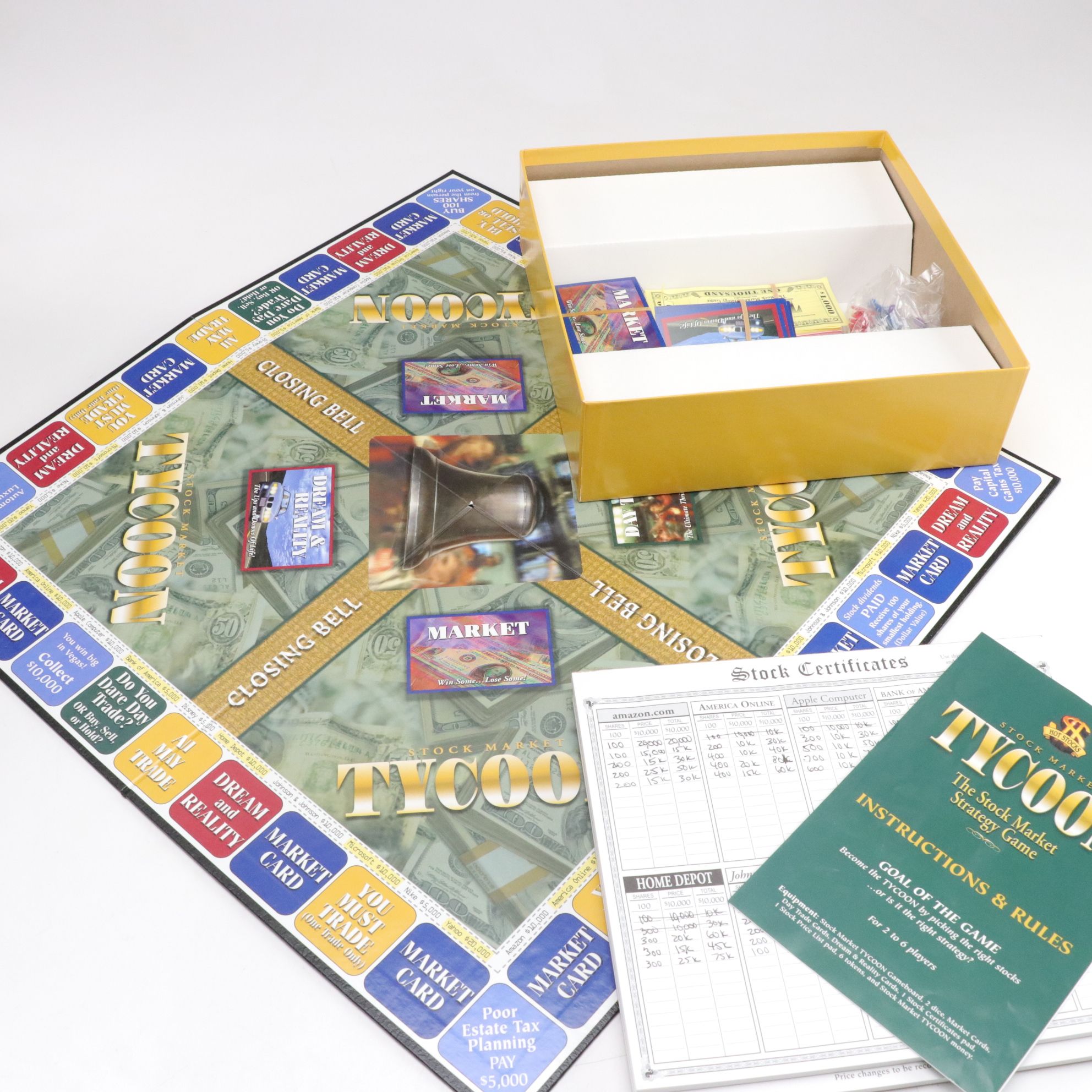 "Easy Money" Mid-20th C. Game with Stock Market & Other Board Games