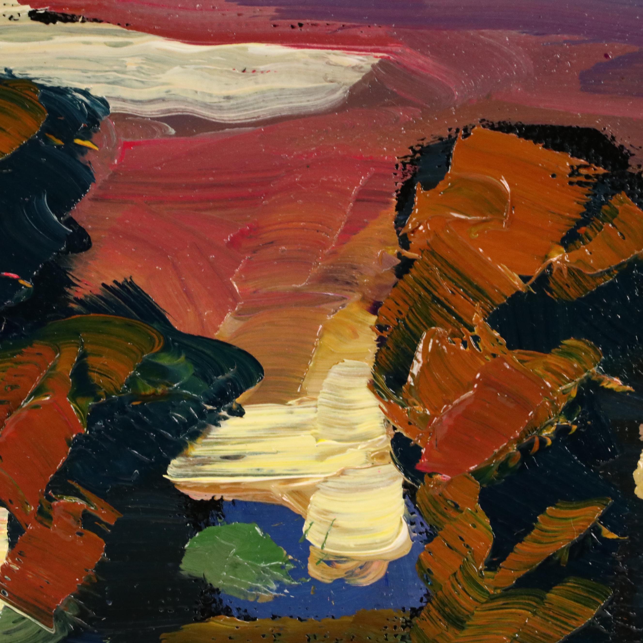 William Hawkins Sunset Landscape Oil Painting, 21st Century