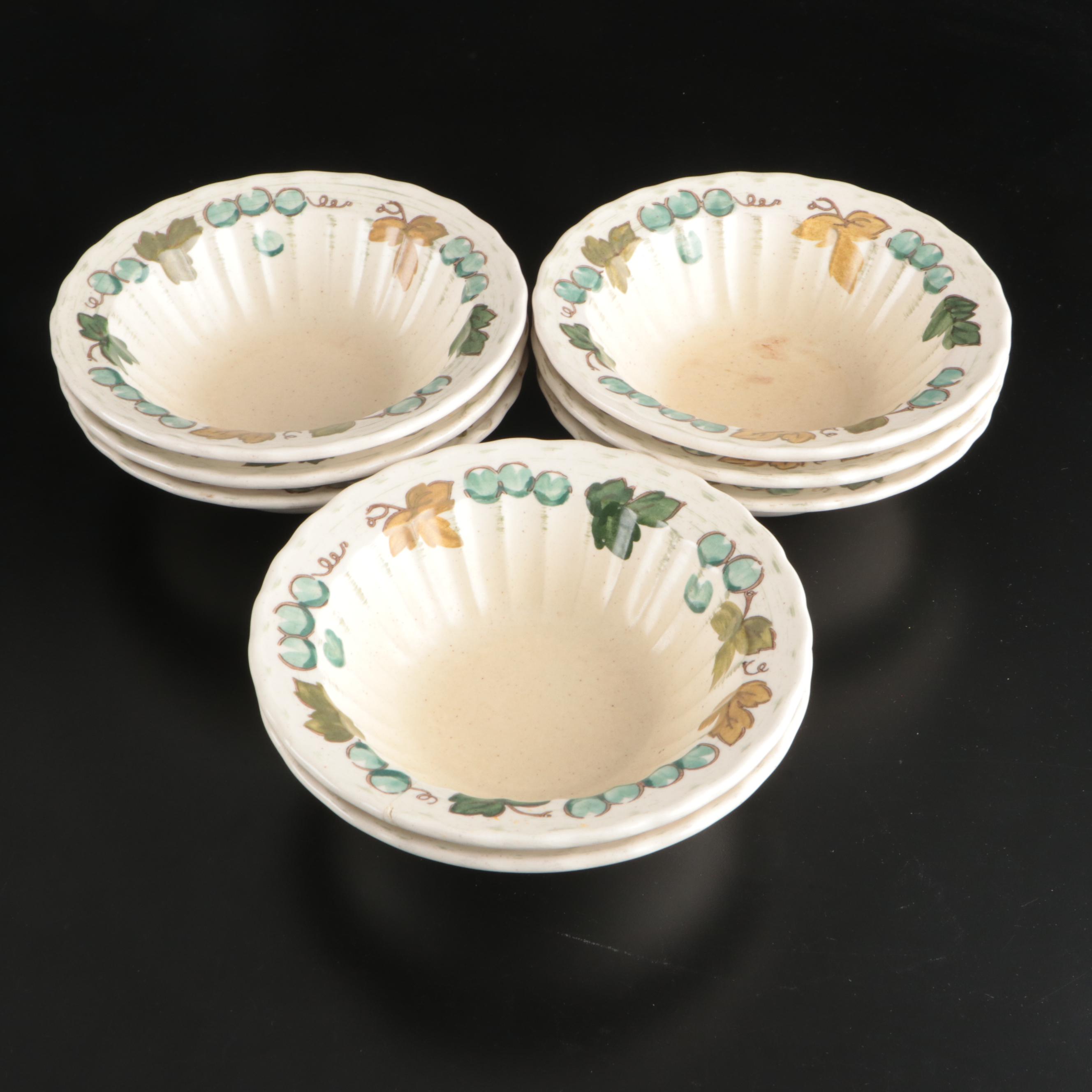Vernon Ware by Metlox "Vineyard" Ceramic Dinnerware, 1960–1980