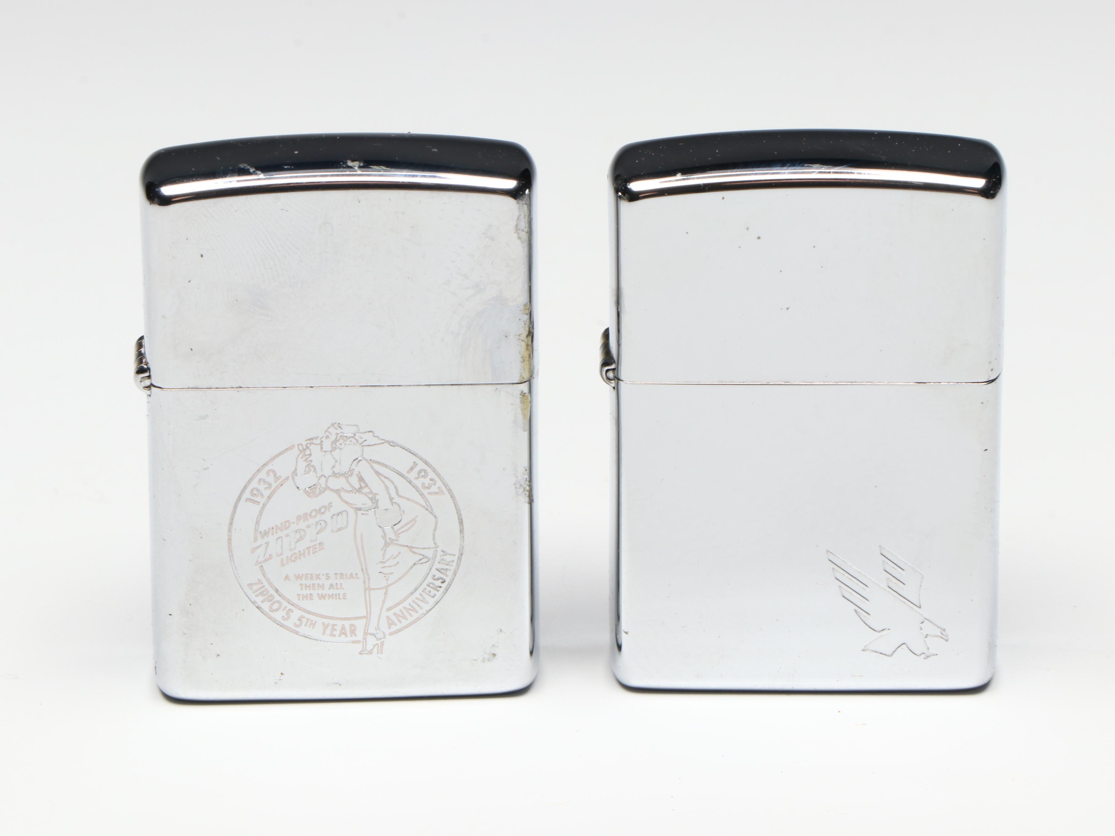 Zippo D-Day Commemorative and More Zippo with Camel Brand Lighters