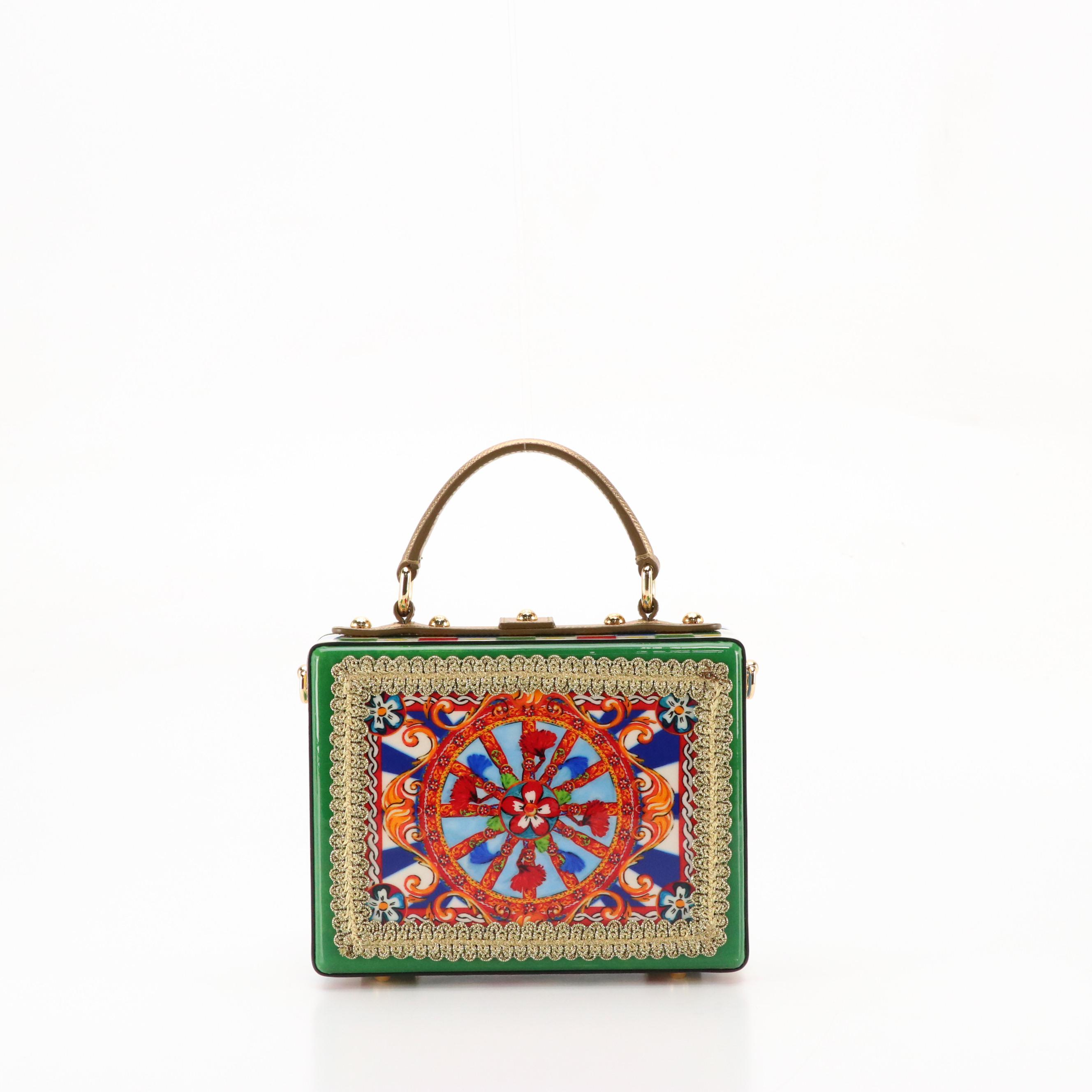 Dolce & Gabbana Crystal Embellished "Teatro dei Pupi" Dolce Box Purse