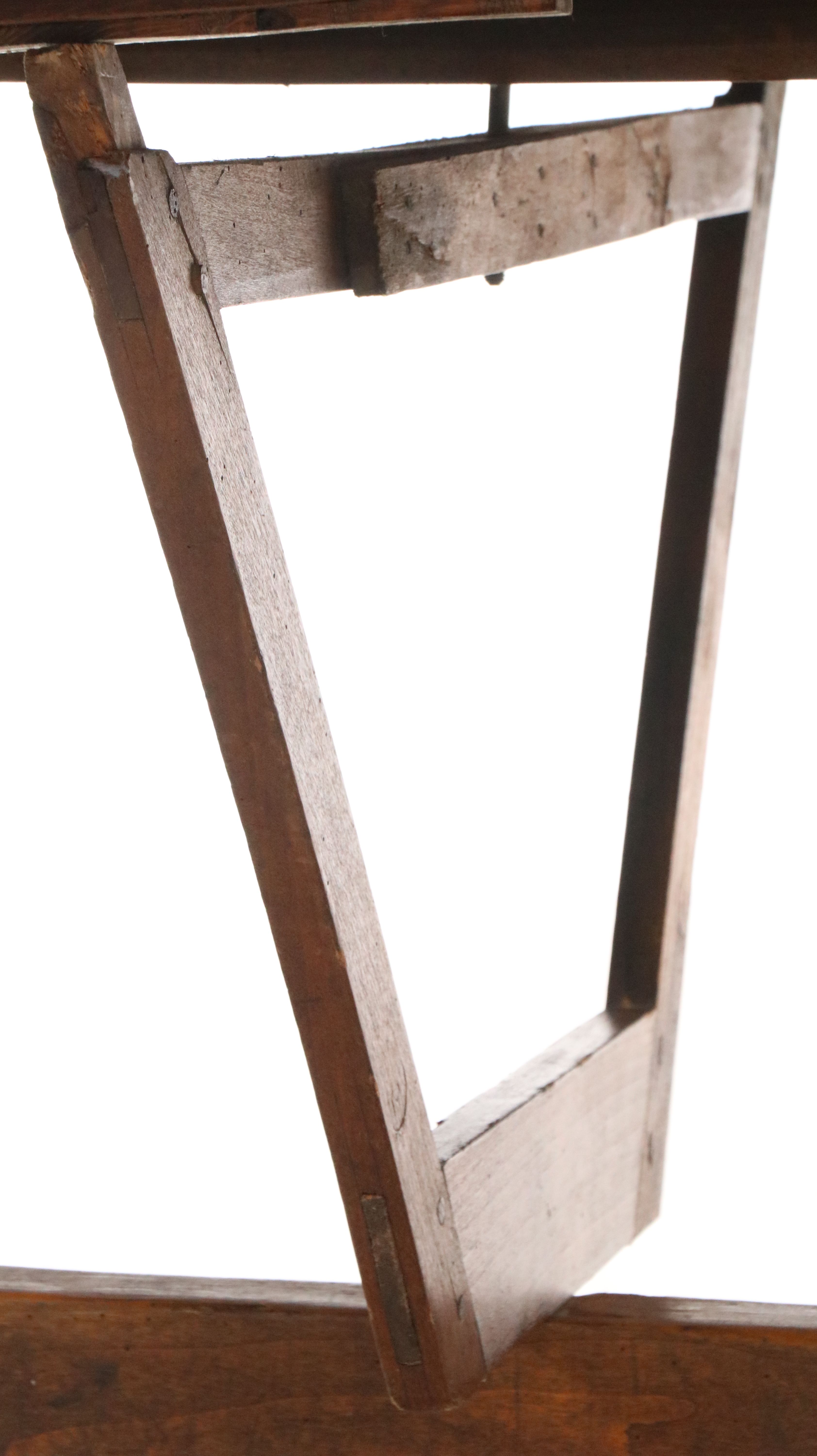 French Fruitwood Oval Vintner's Table, 19th Century