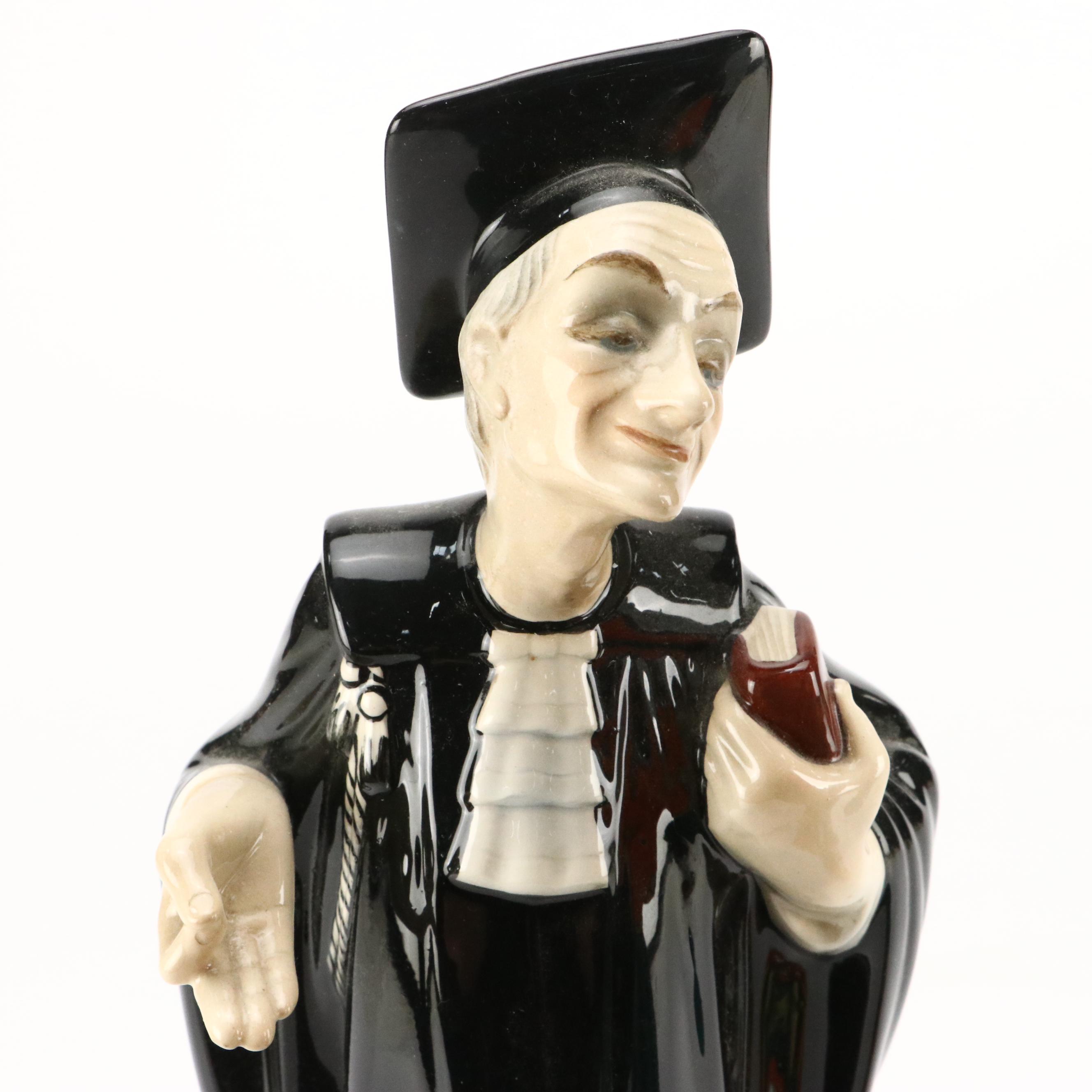 Italian Giovanni Ronzan Ceramic Romani Woman and VIBI Torino Lawyer