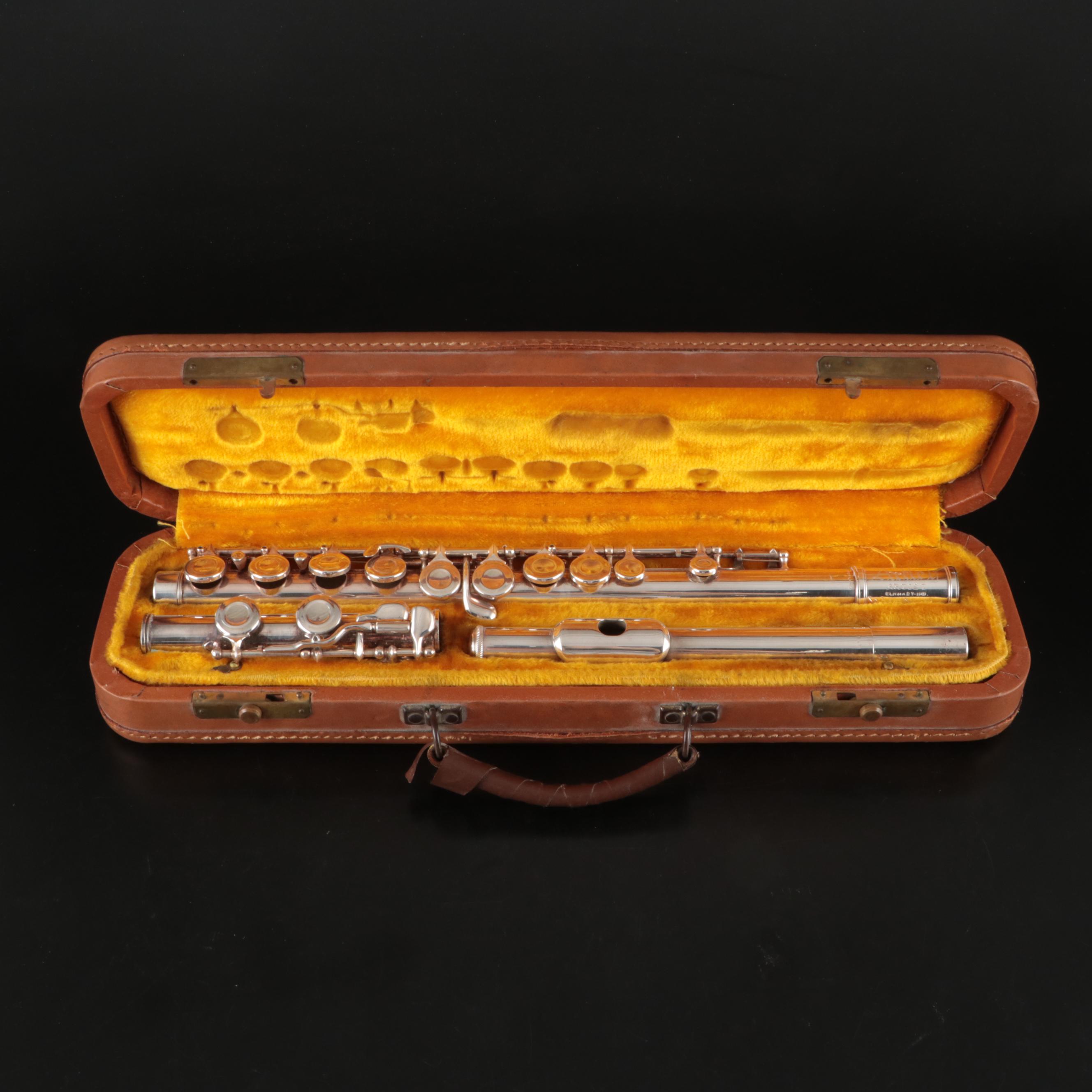 Vintage Artley Sterling Silver Flute with Case