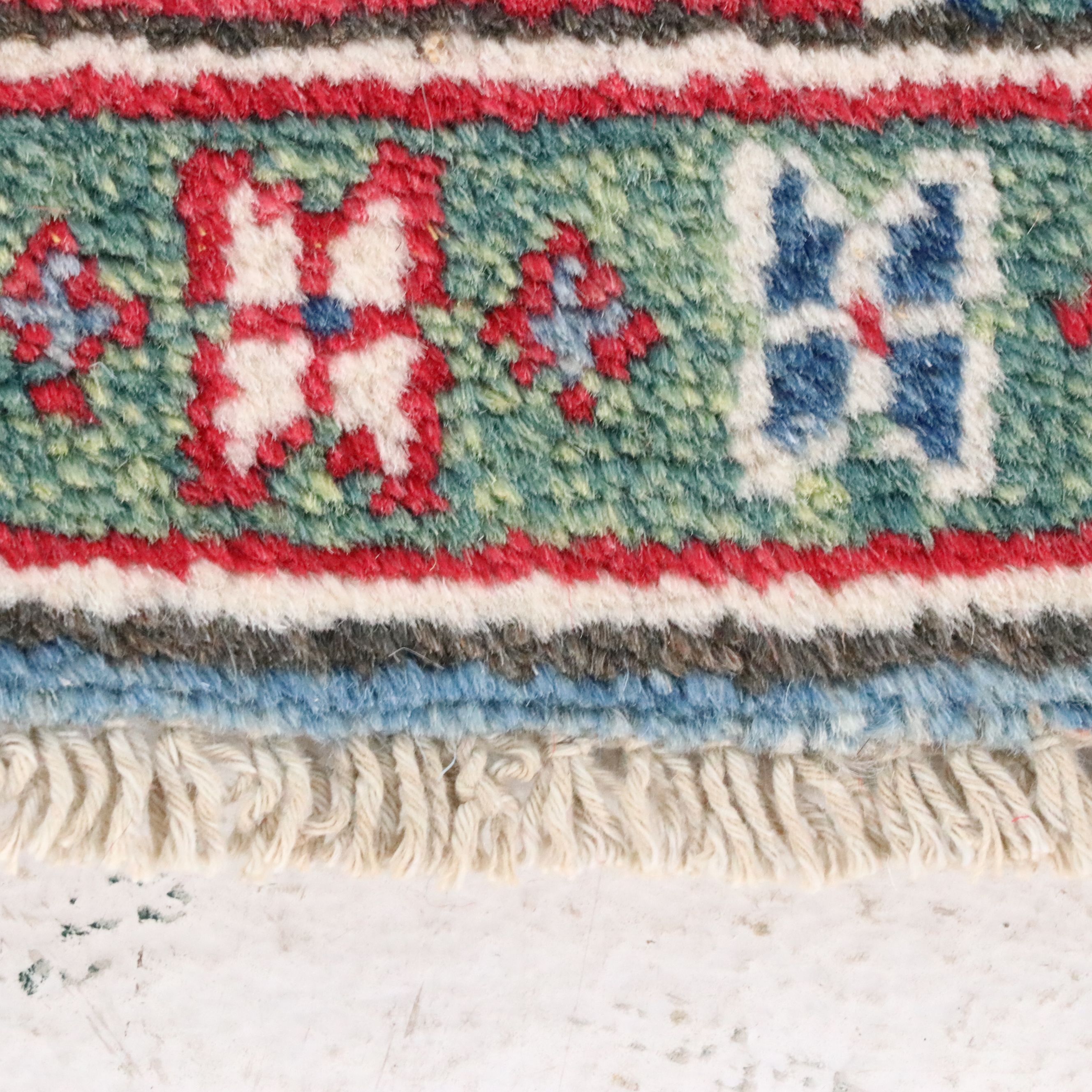 4'11 x 6'8 Hand-Knotted Afghan Kazak Pakistani Rug