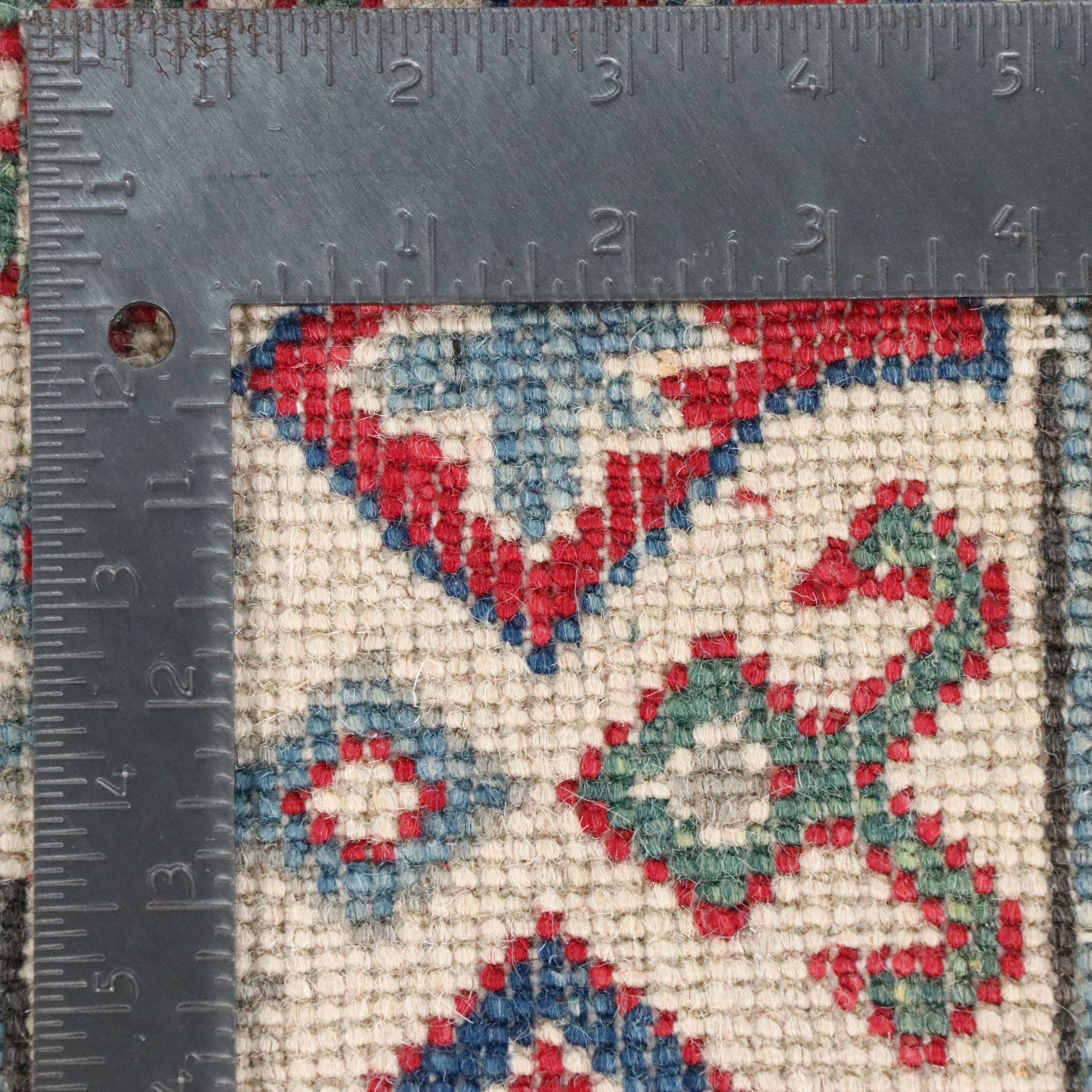 4'11 x 6'8 Hand-Knotted Afghan Kazak Pakistani Rug