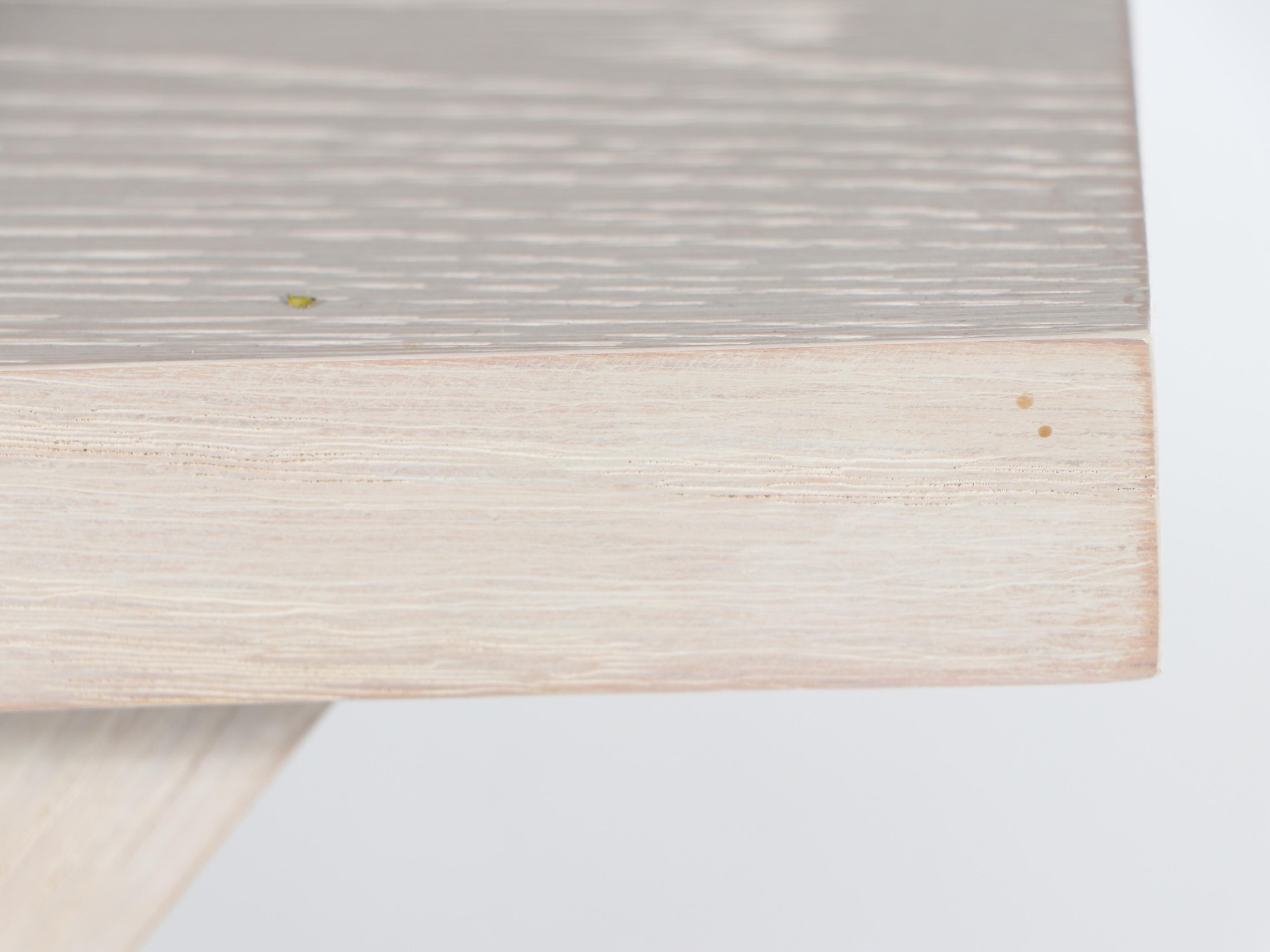 Contemporary Salt-Washed "Hunter" Side Table, 2016