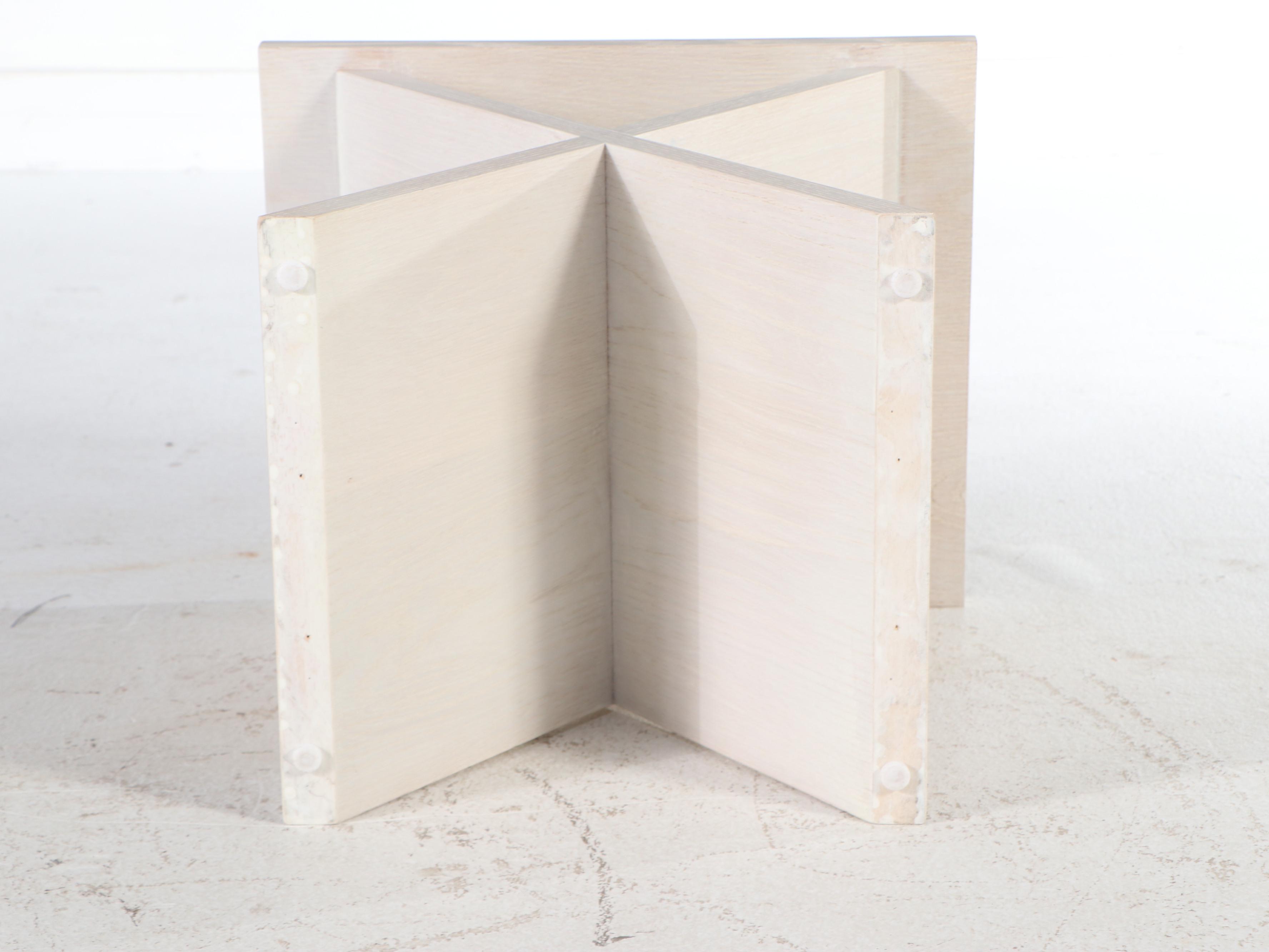 Contemporary Salt-Washed "Hunter" Side Table, 2016