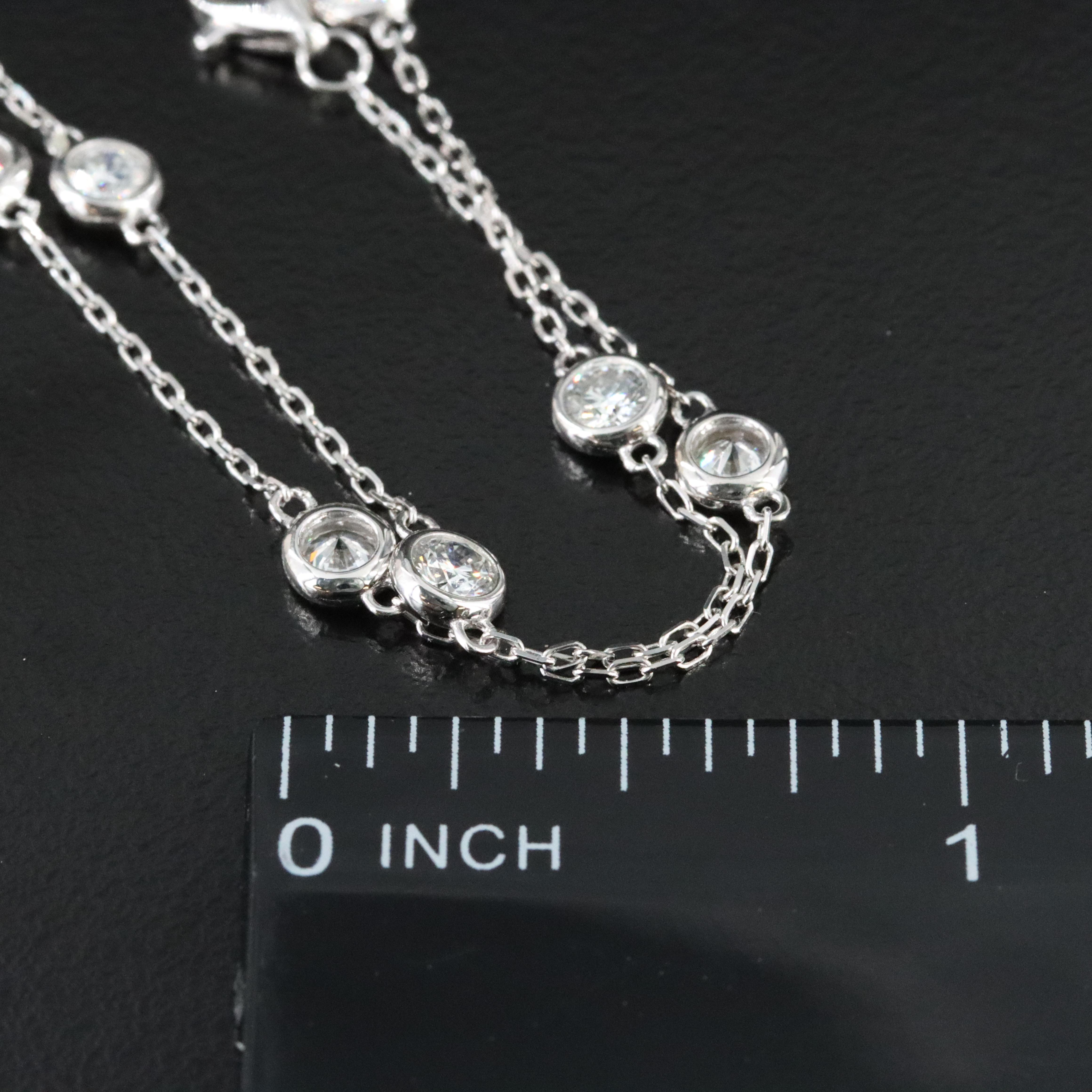 14K 2.35 CTW Lab Grown Diamond Station Necklace