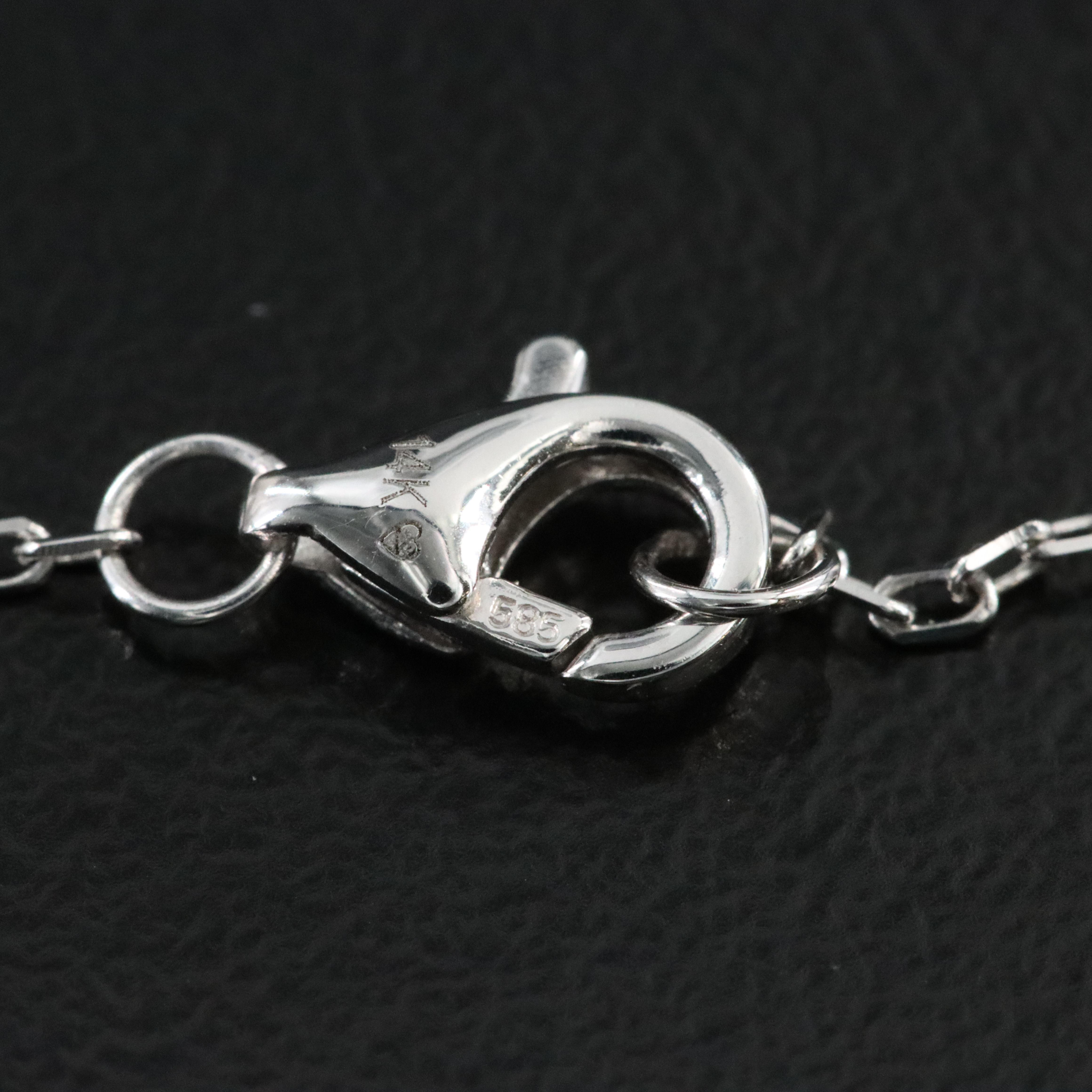 14K 2.35 CTW Lab Grown Diamond Station Necklace