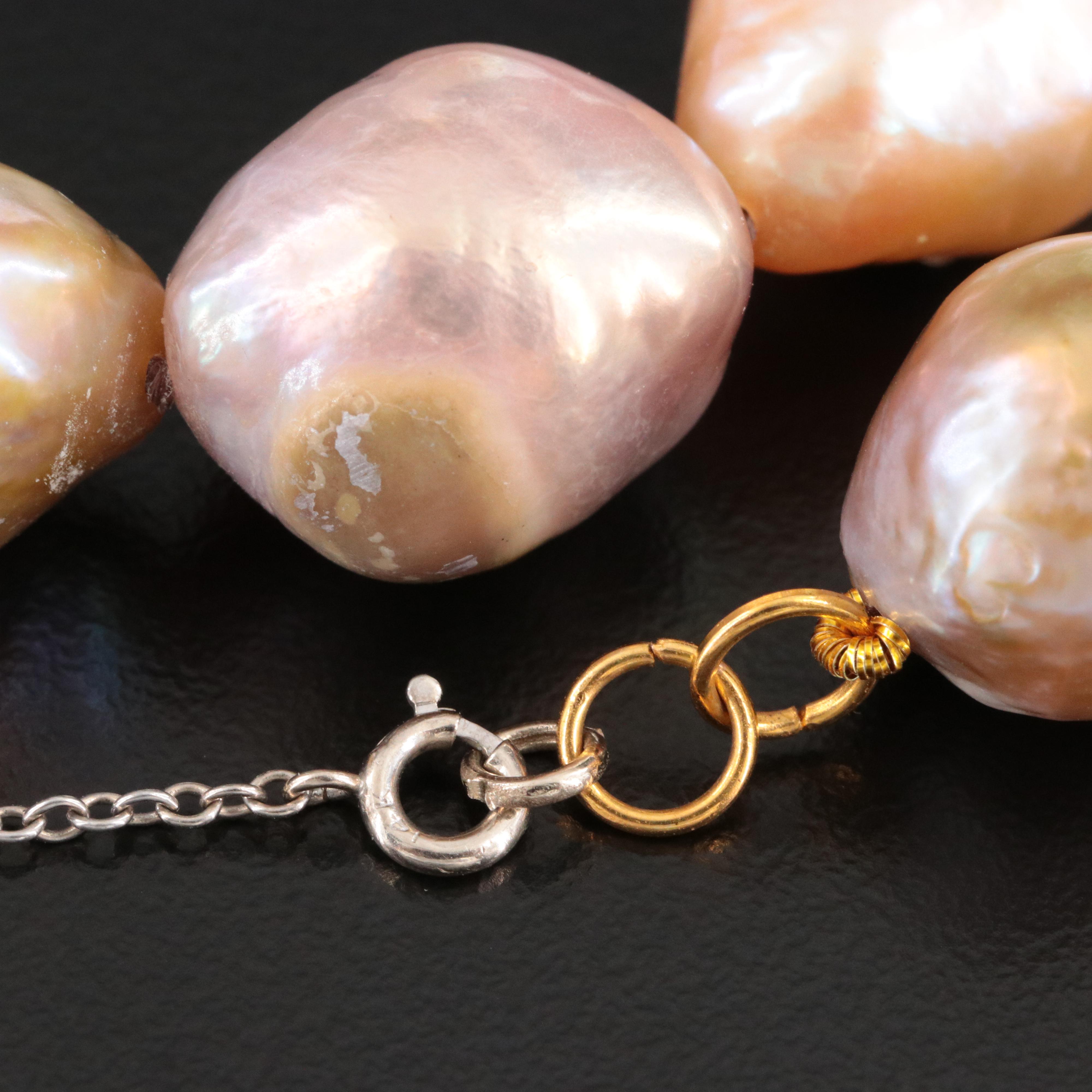 13.00 × 16.00 MM Pearl Necklace with 14K Clasp