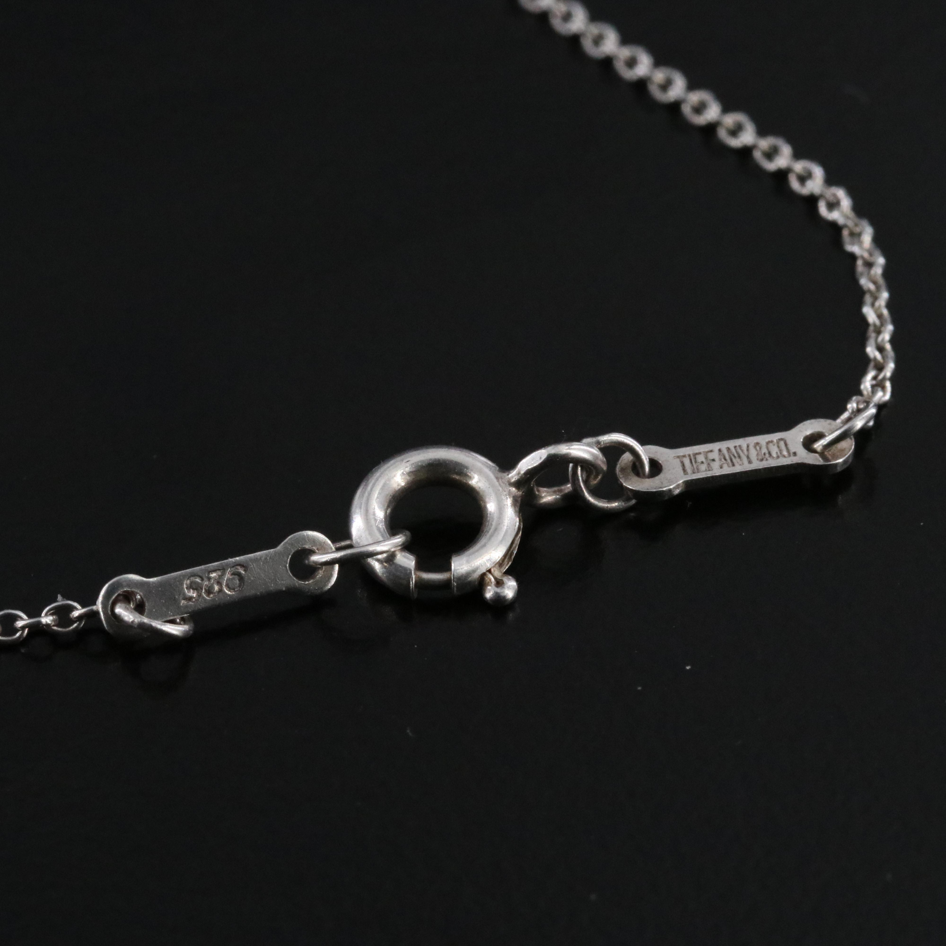 Elsa Peretti for Tiffany & Co. Sterling Double Teardrop Pendant Necklace