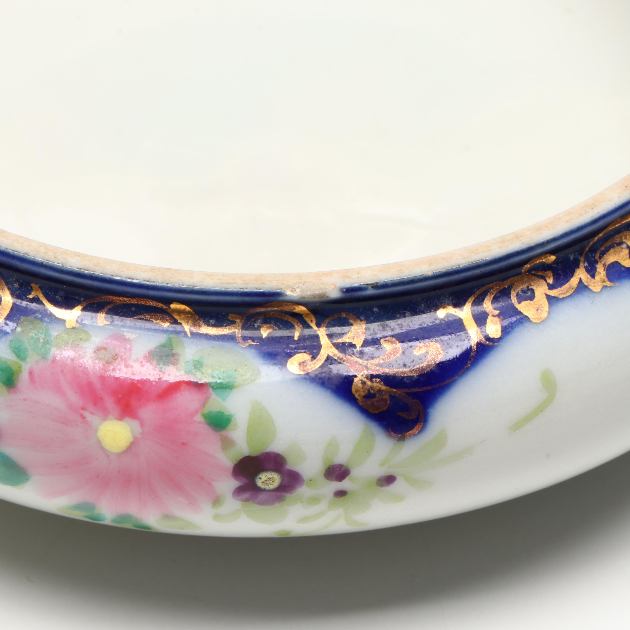 Porcelain Make-up Jars, Repoussé Metal Jewelry Box, and More Vanity Accessories