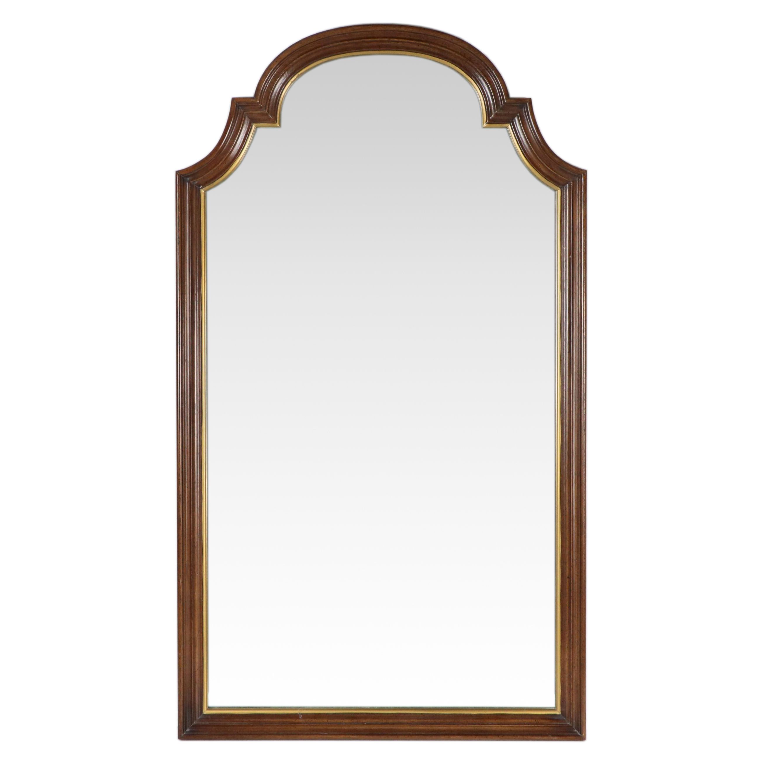 Pecan Finish Mediterranean Style Mirror, Late 20th Century