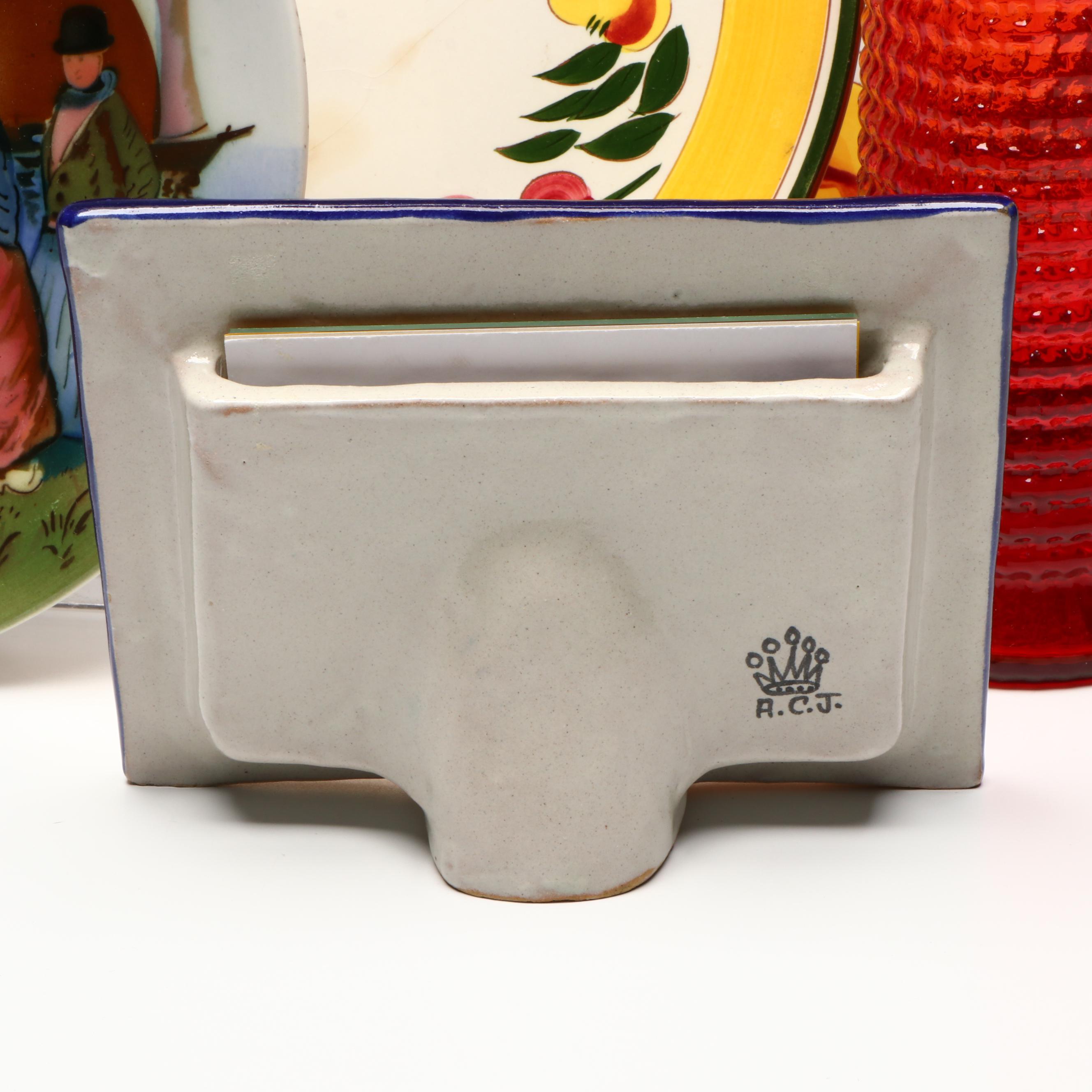 Stangl Pottery Three-Tiered Ceramic Dish with More Kitchen Accessories