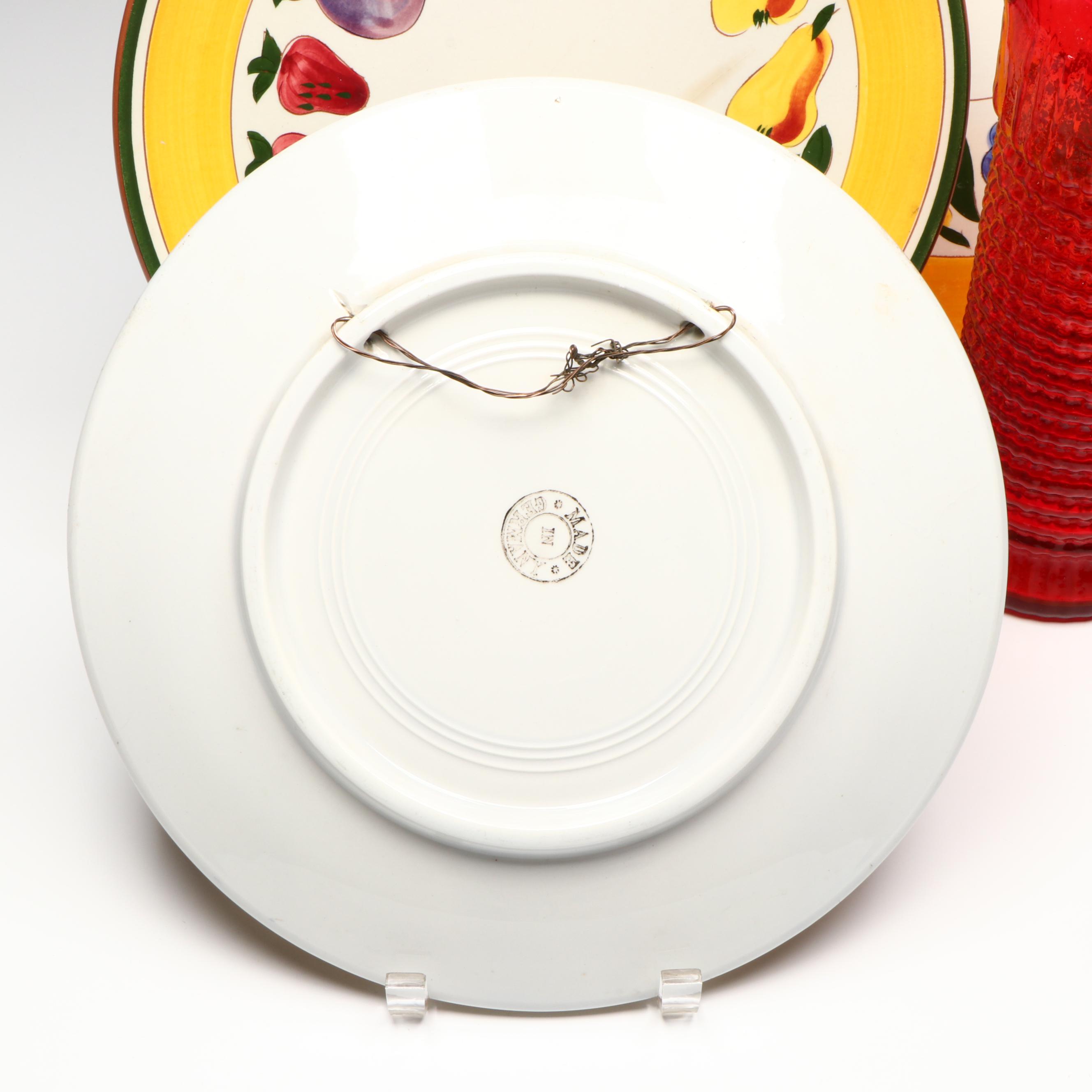 Stangl Pottery Three-Tiered Ceramic Dish with More Kitchen Accessories