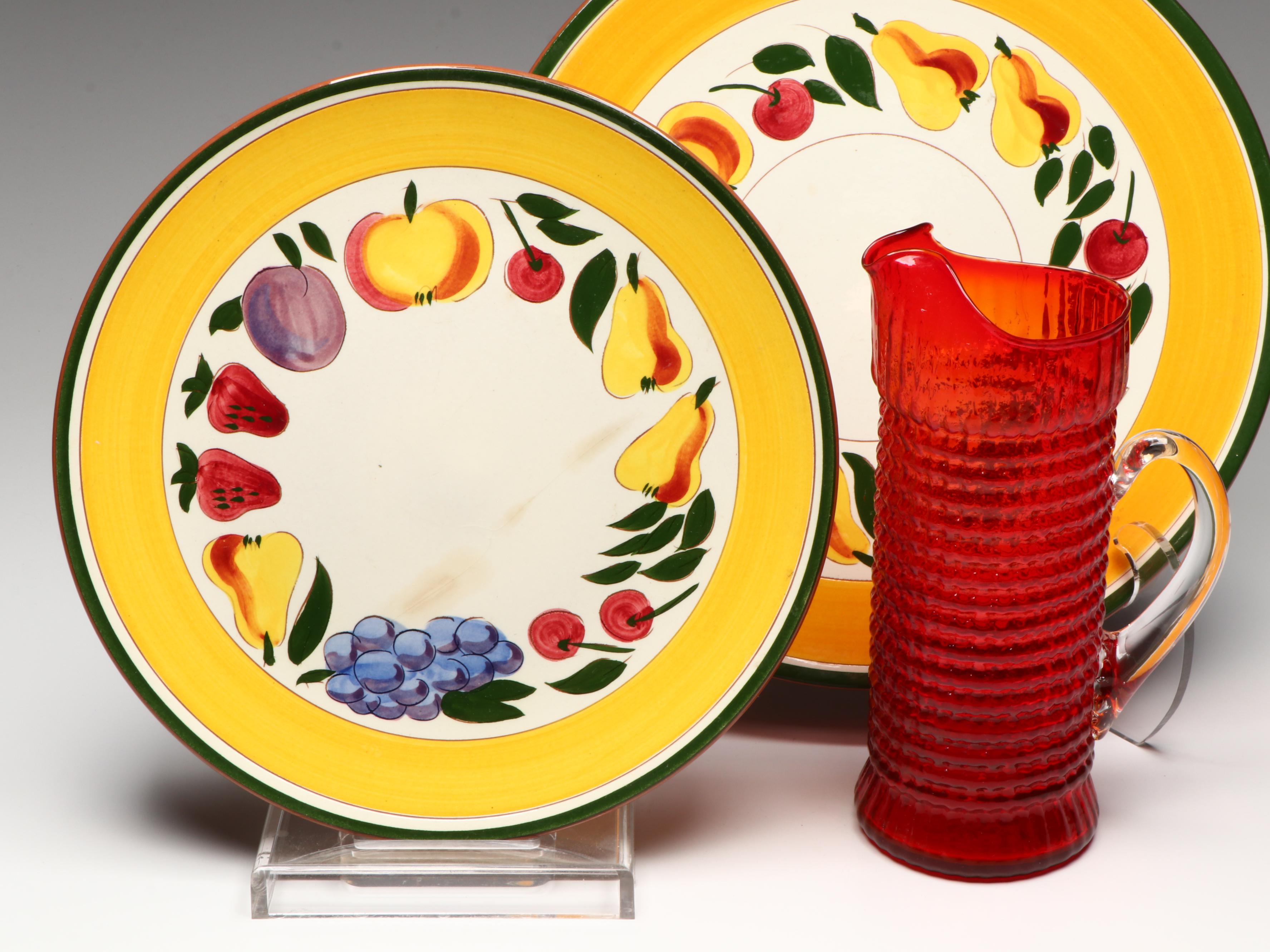 Stangl Pottery Three-Tiered Ceramic Dish with More Kitchen Accessories