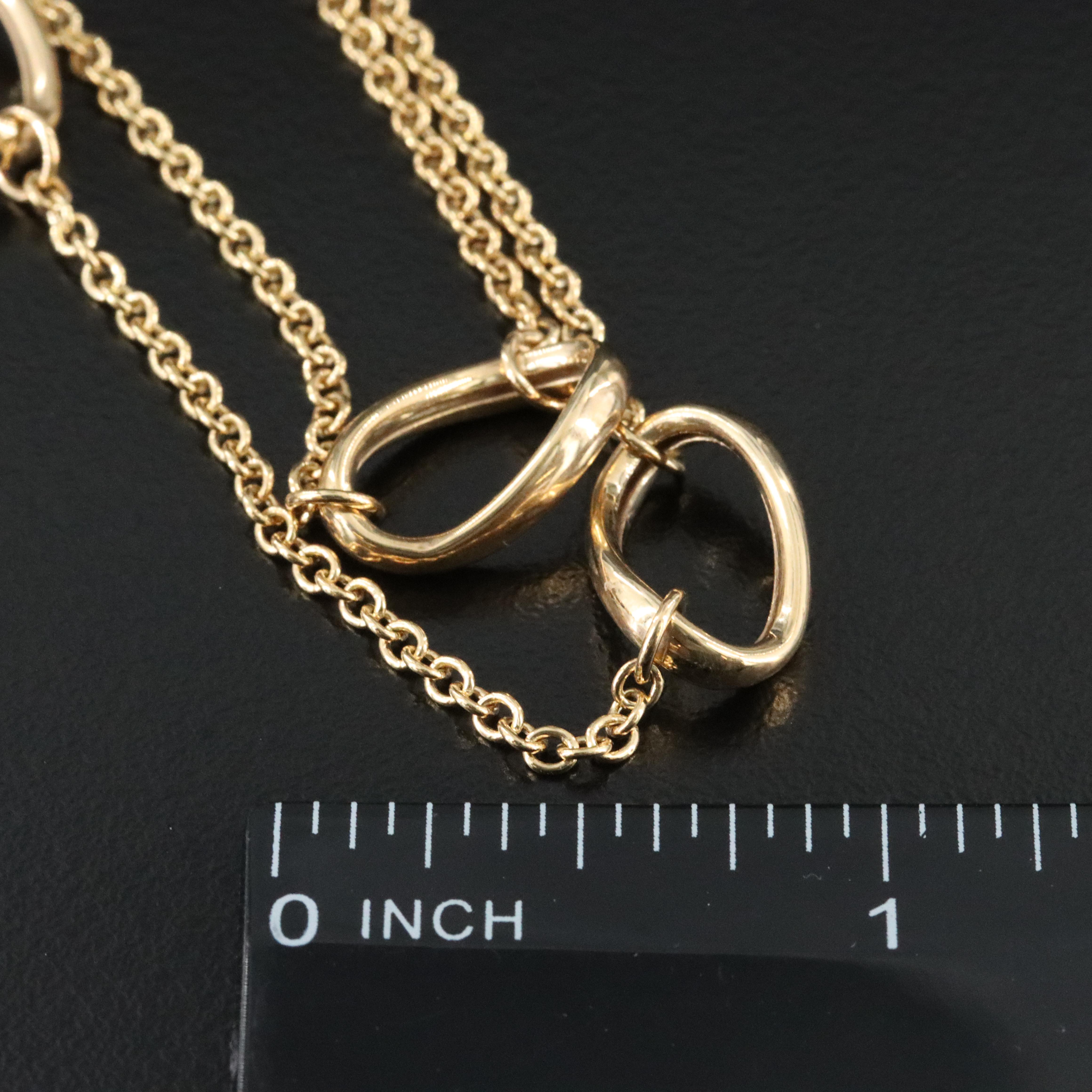 Italian 10K Station Necklace