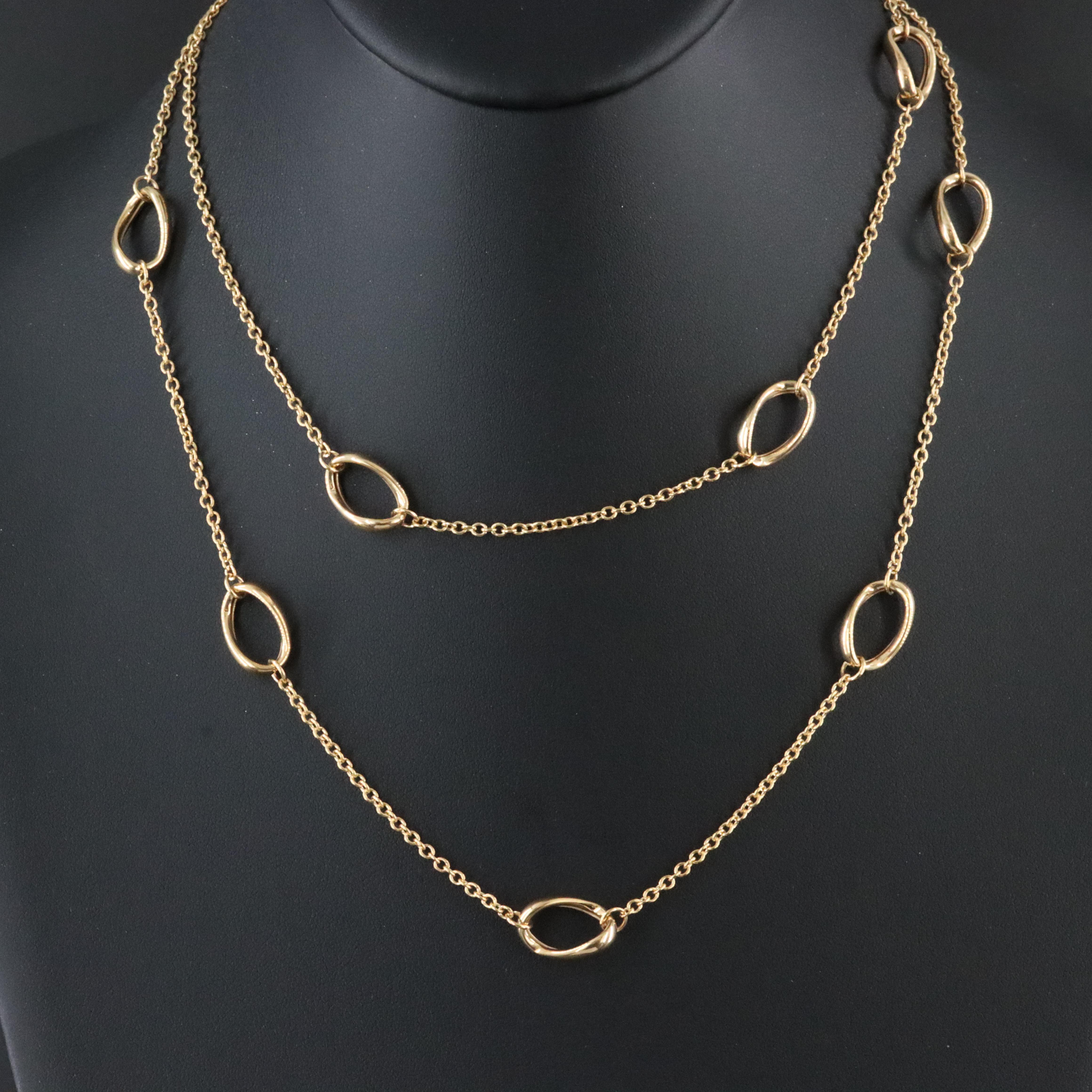 Italian 10K Station Necklace