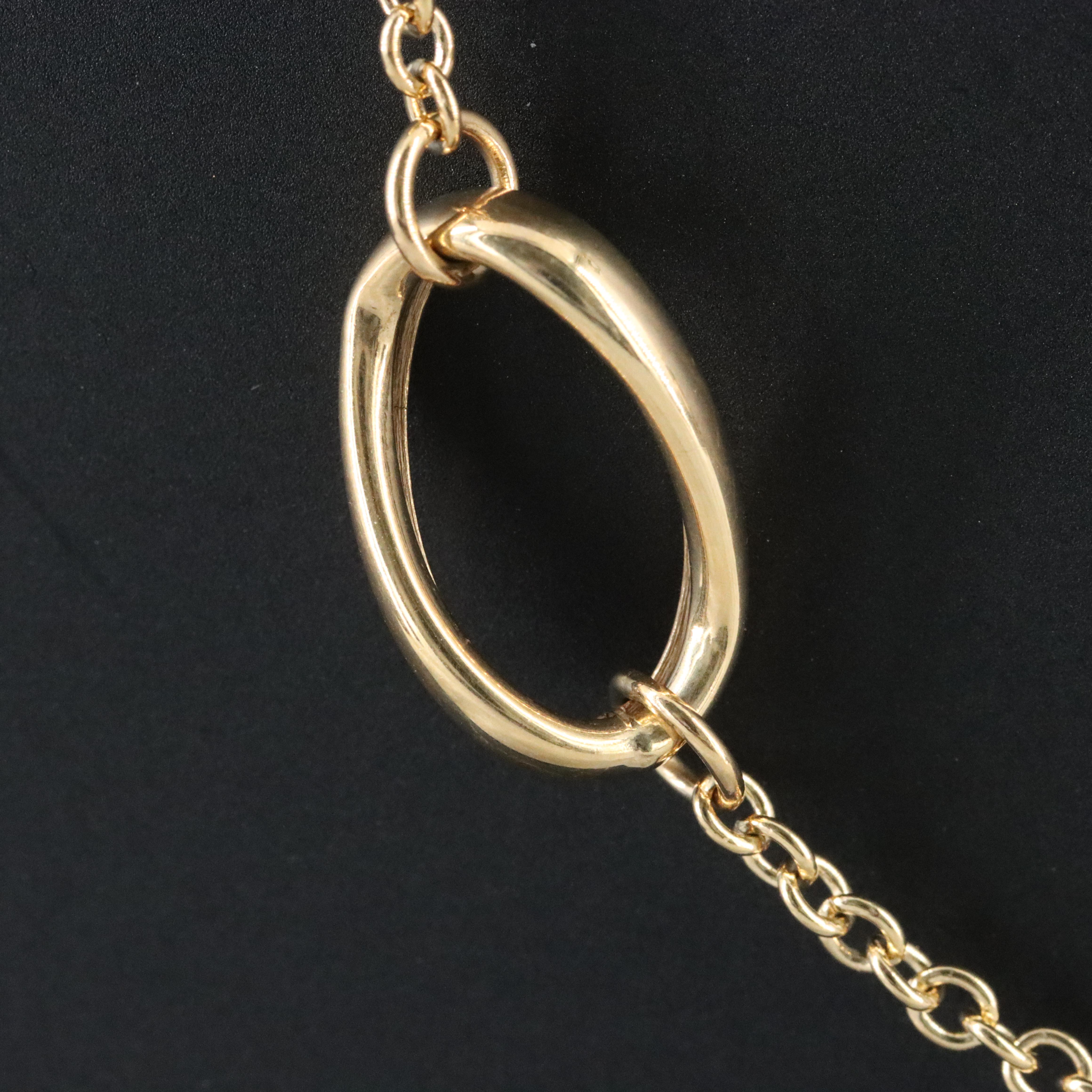 Italian 10K Station Necklace