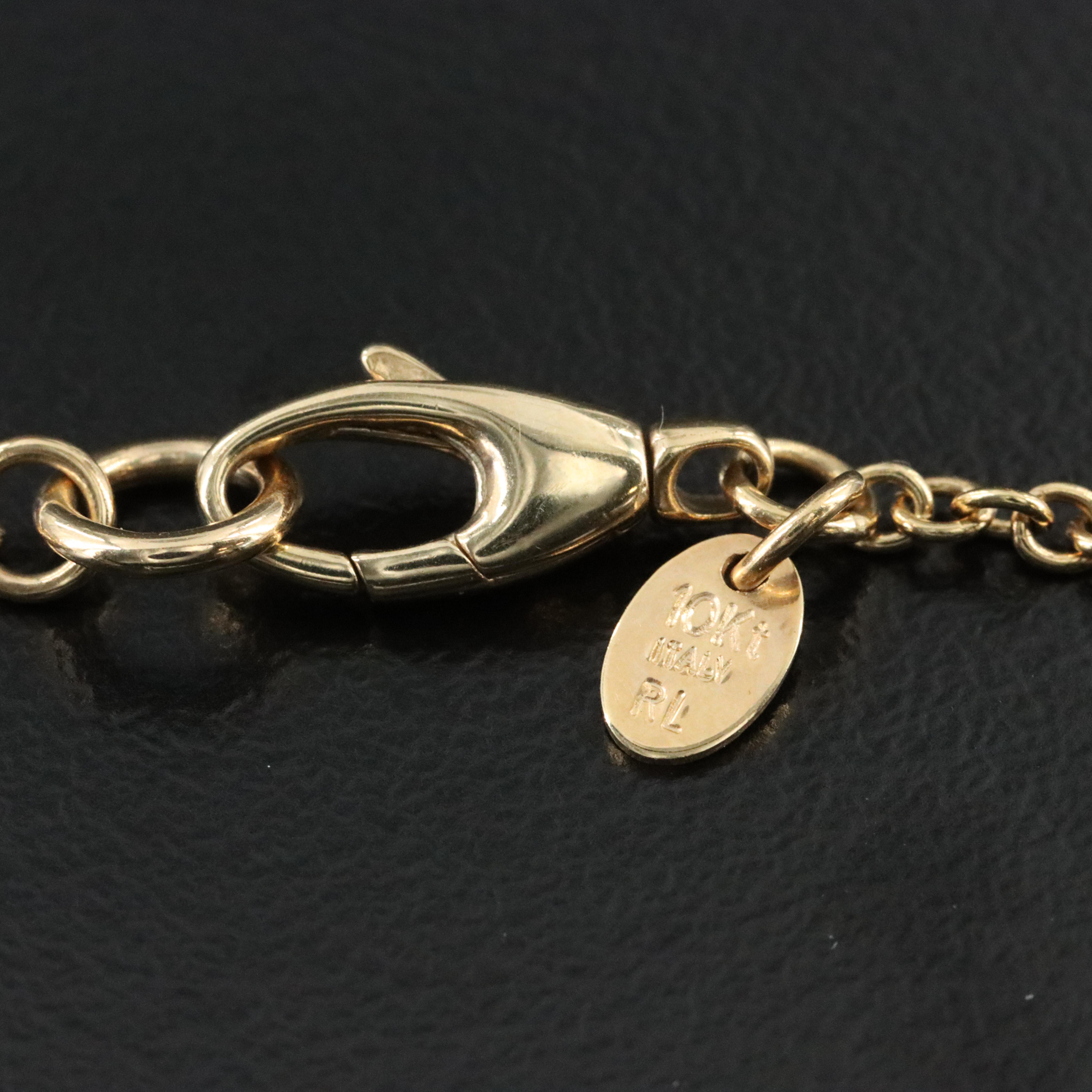 Italian 10K Station Necklace