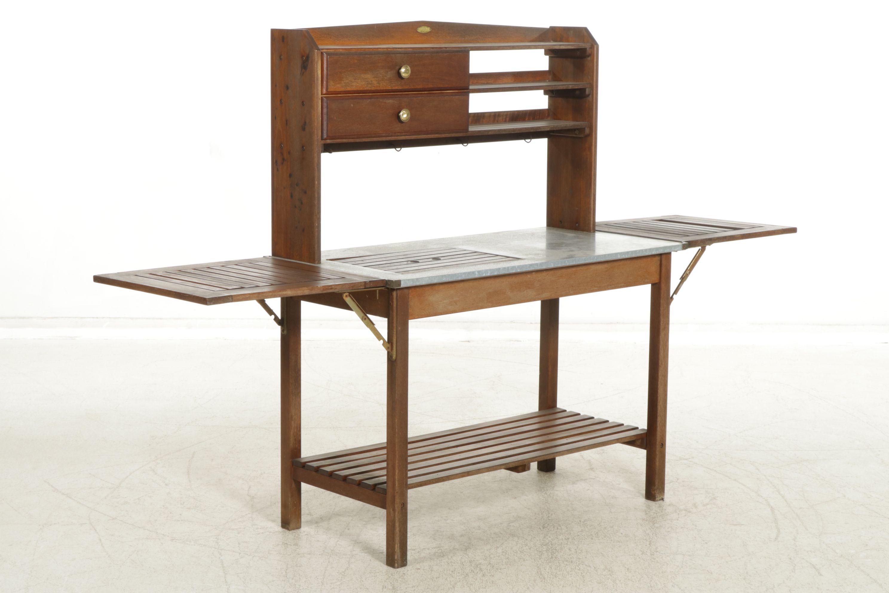 Terrace Accents Potting Bench with Aluminum Work Surface