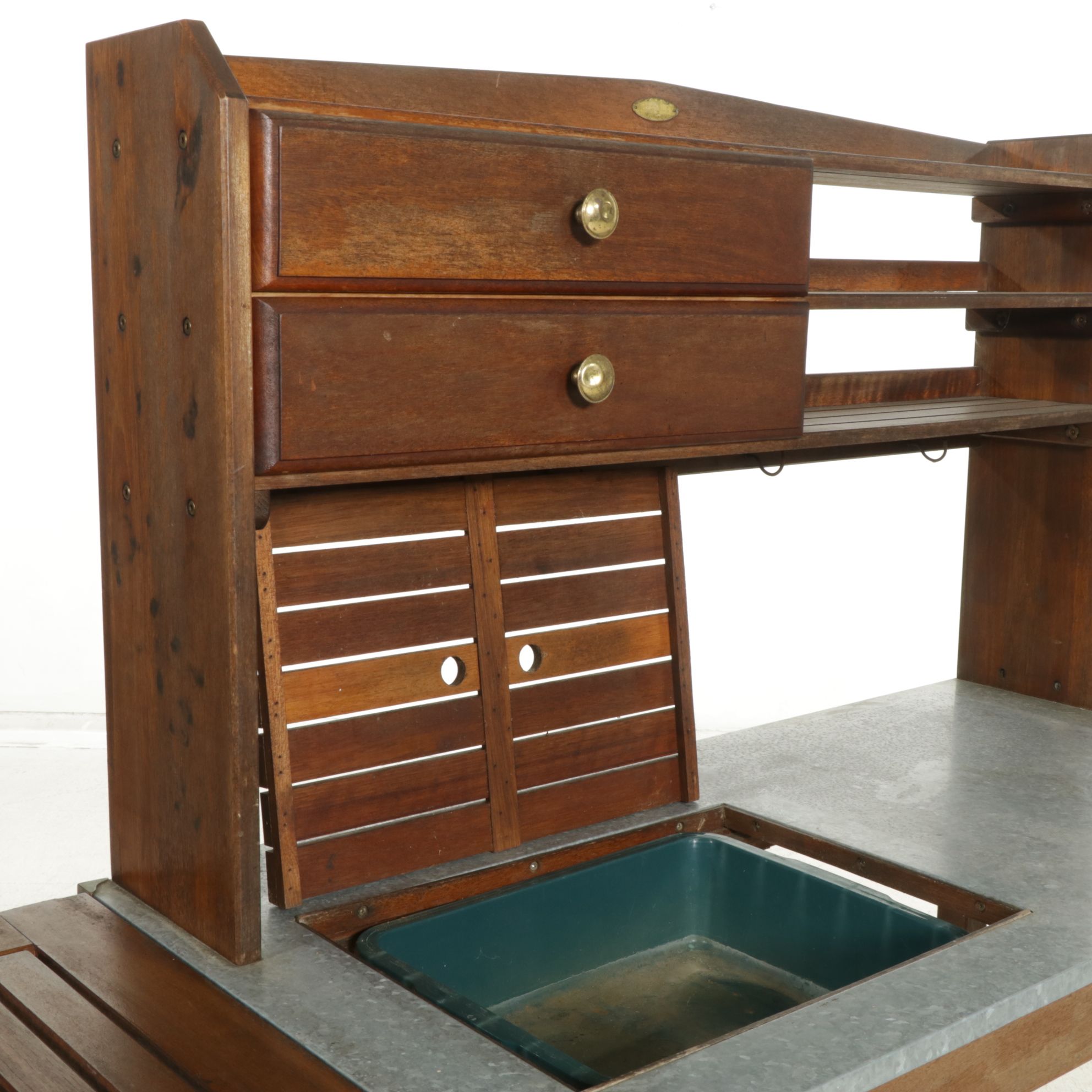 Terrace Accents Potting Bench with Aluminum Work Surface