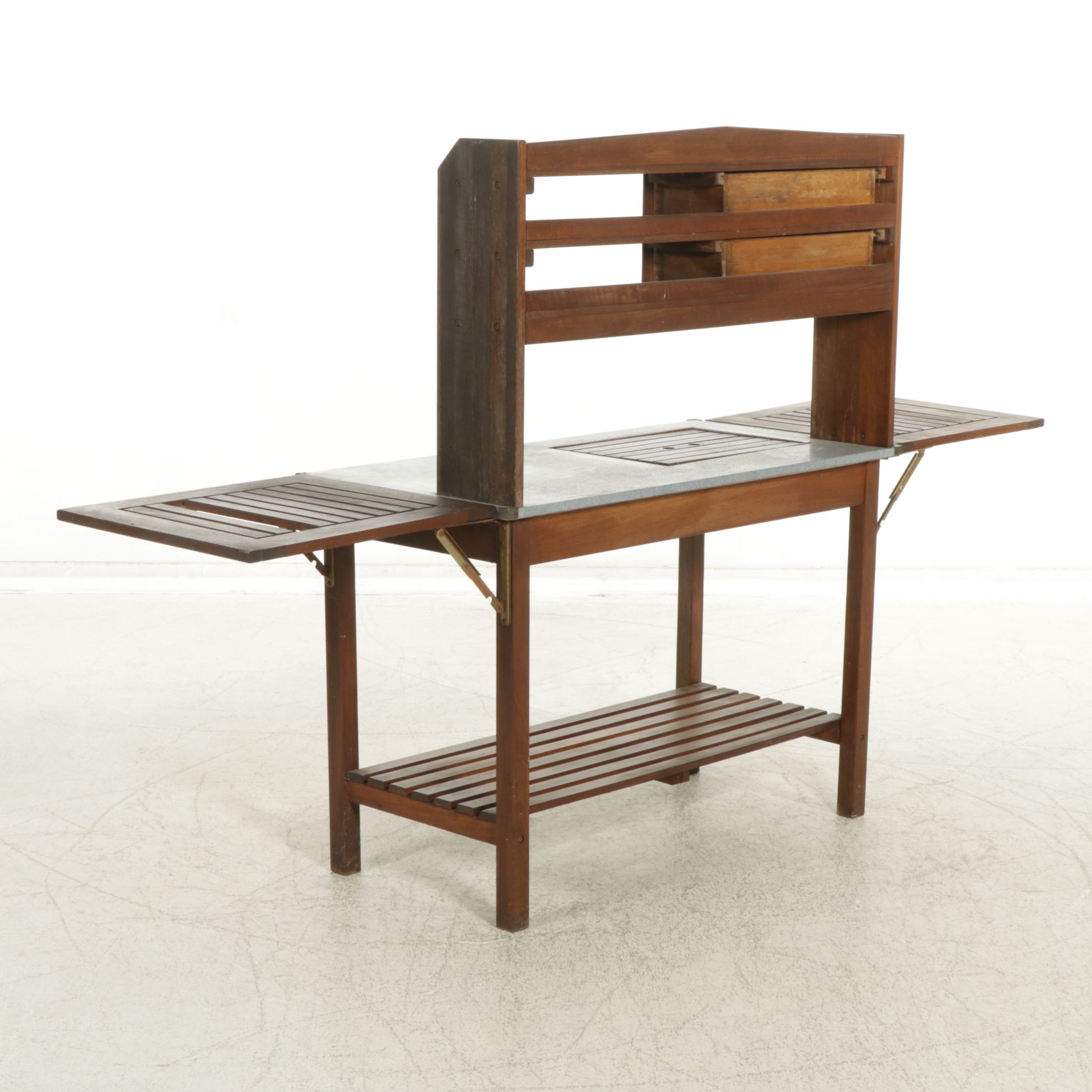 Terrace Accents Potting Bench with Aluminum Work Surface