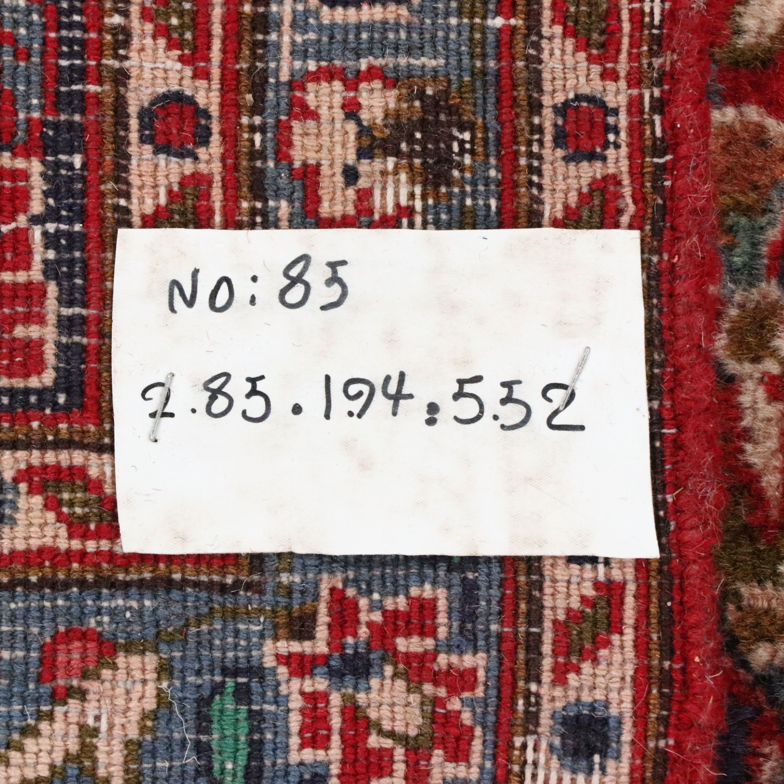 6'5 x 9'6 Hand-Knotted Persian Kashan Area Rug