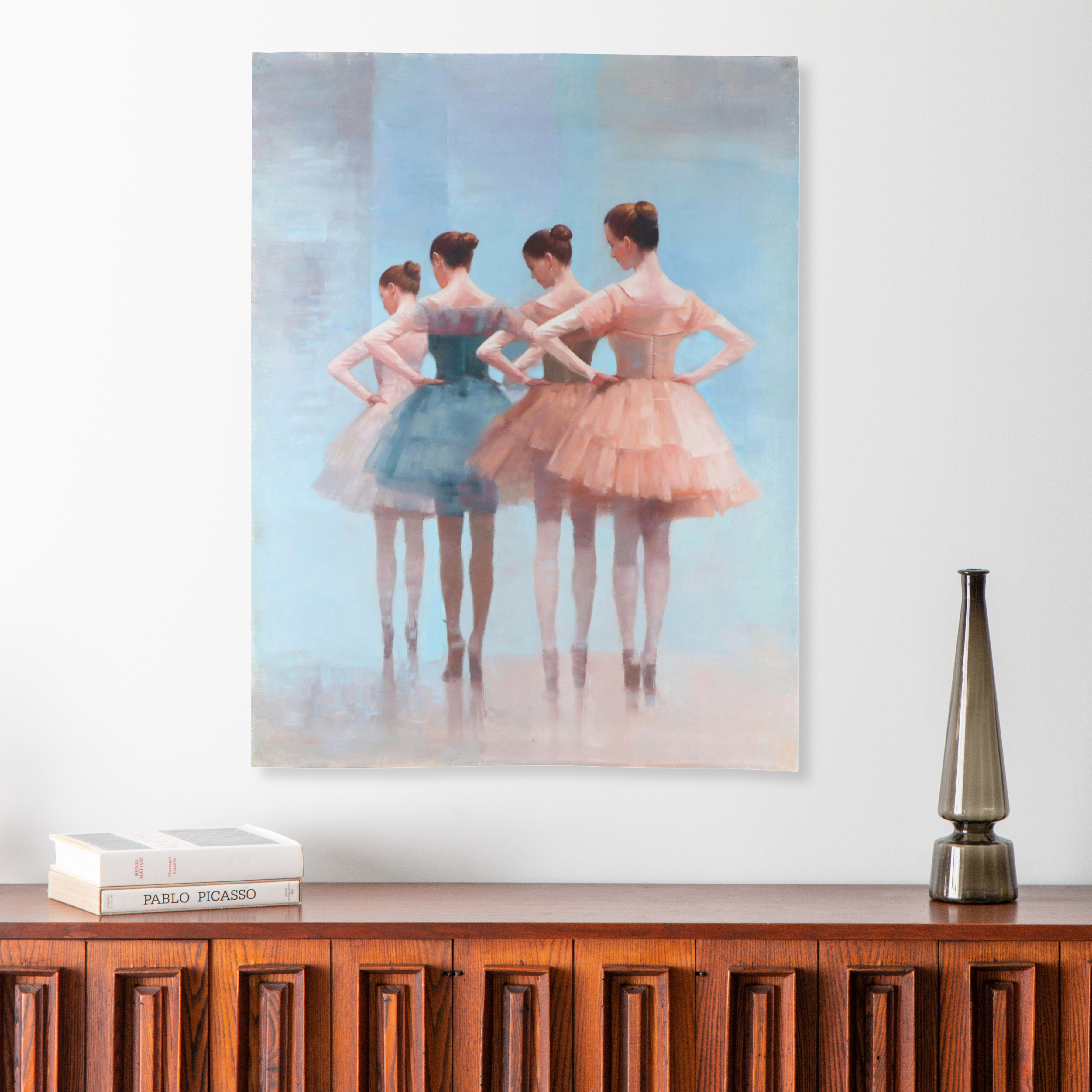Oil Painting of Ballet Dancers