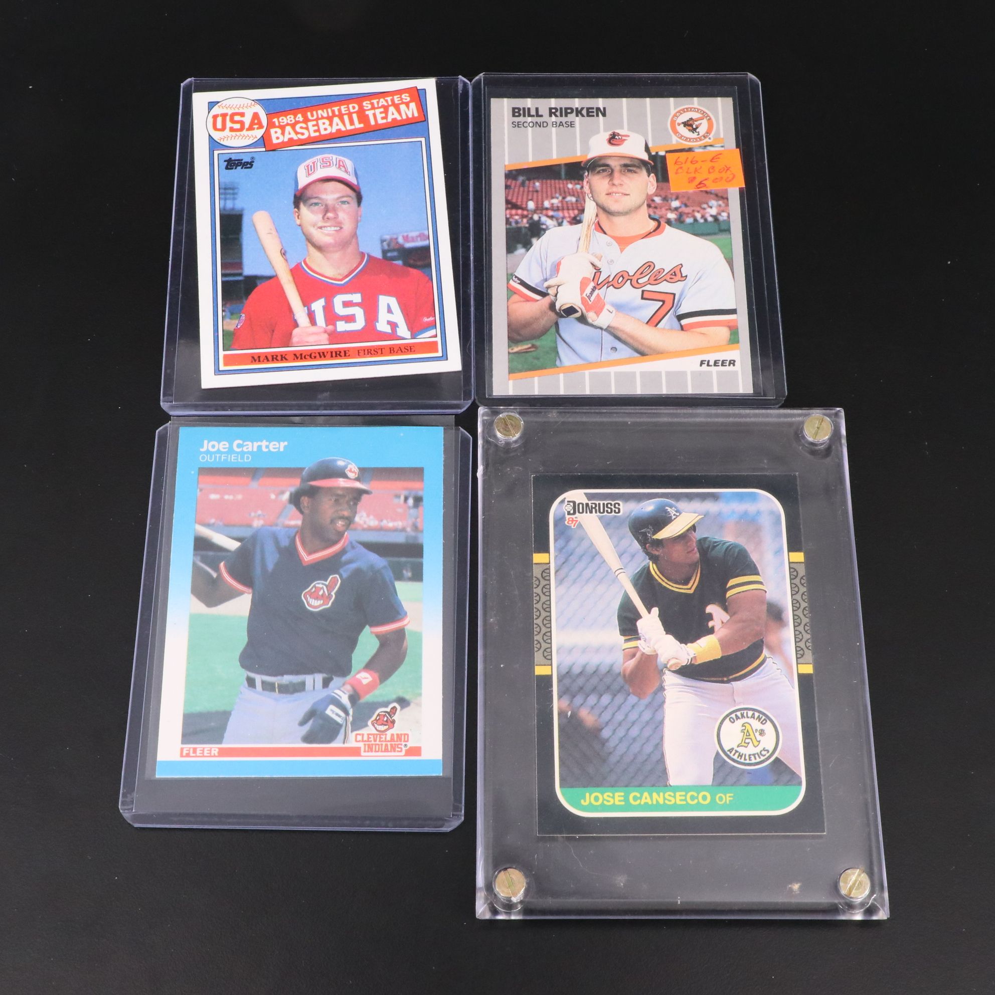 Donruss with Other Baseball Cards Featuring Mark McGwire & Bo Jackson Rookies