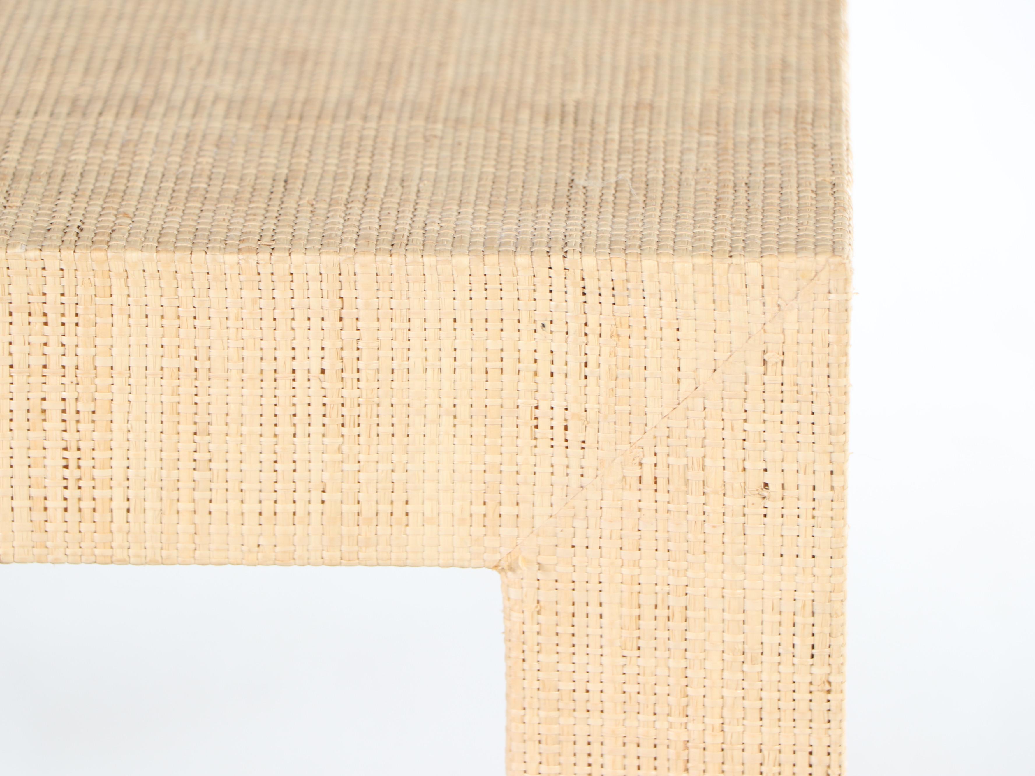 Pair of Contemporary Raffa Covered Side Tables