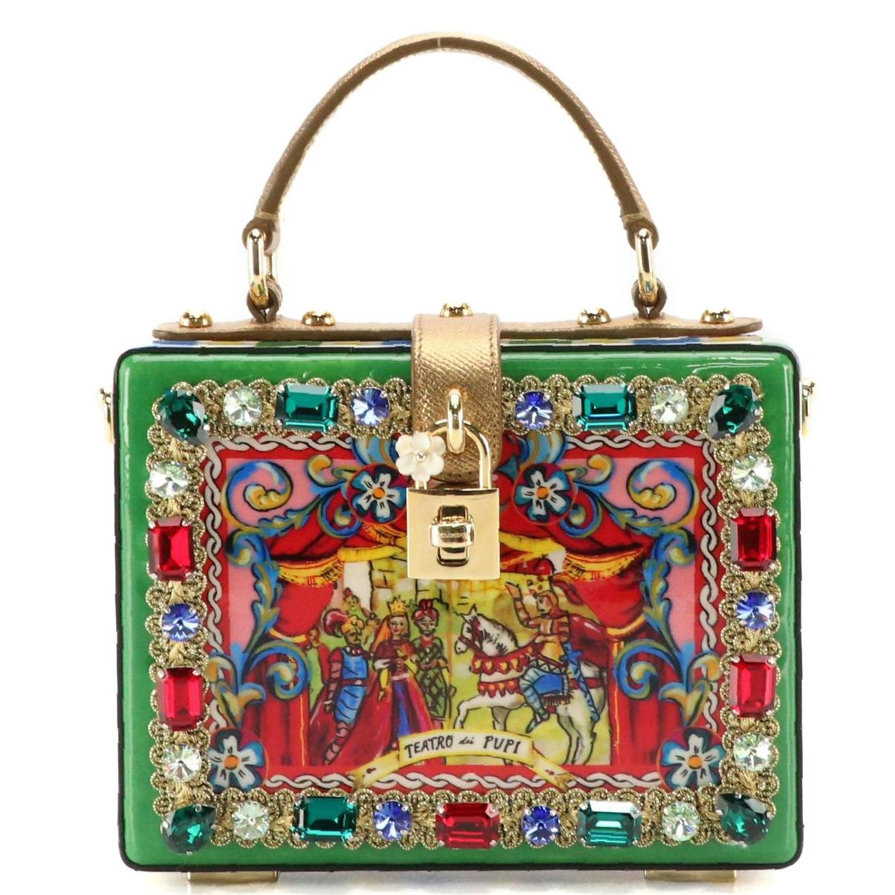 Dolce & Gabbana Crystal Embellished "Teatro dei Pupi" Dolce Box Purse