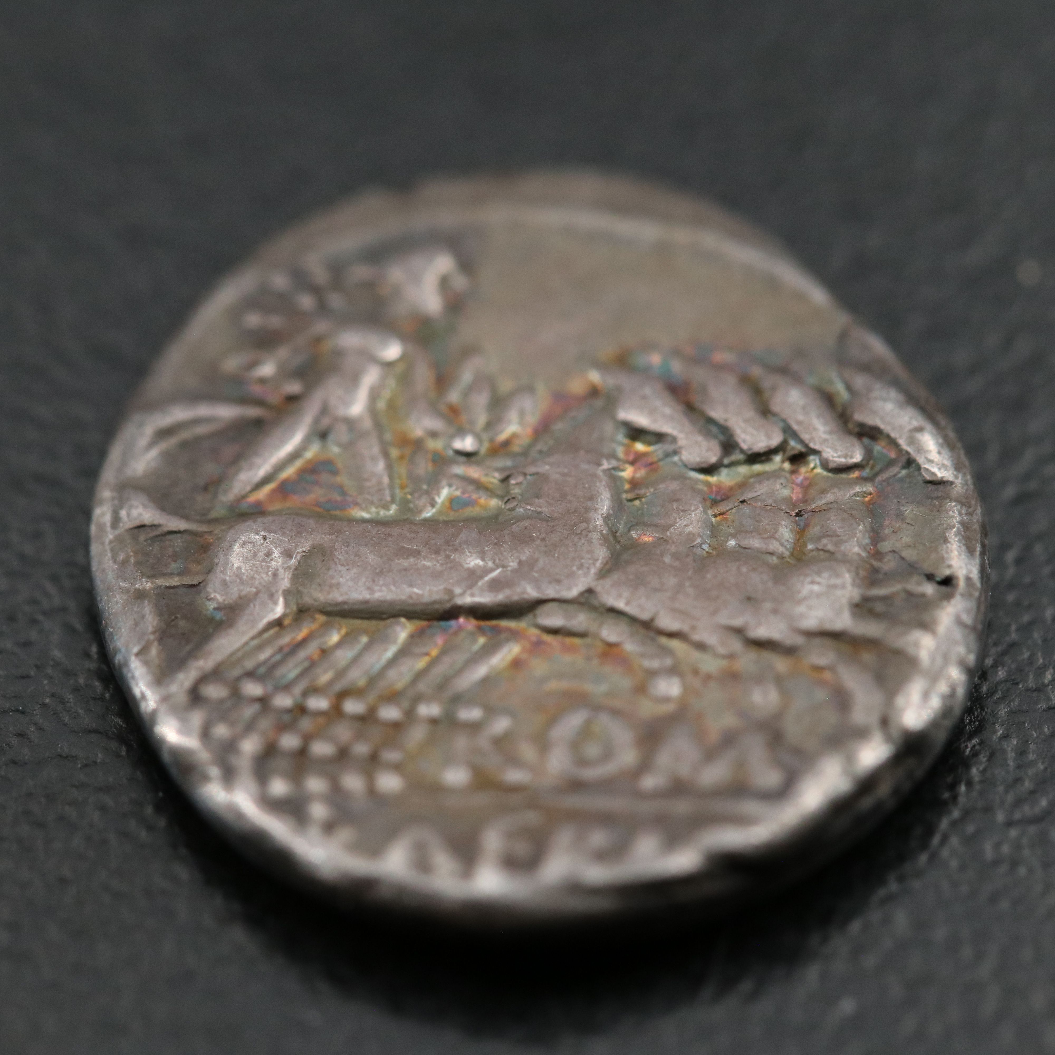 Ancient Roman Republic AR Denarius Coin of M. Baebius Tampilus, ca. 137 B.C.