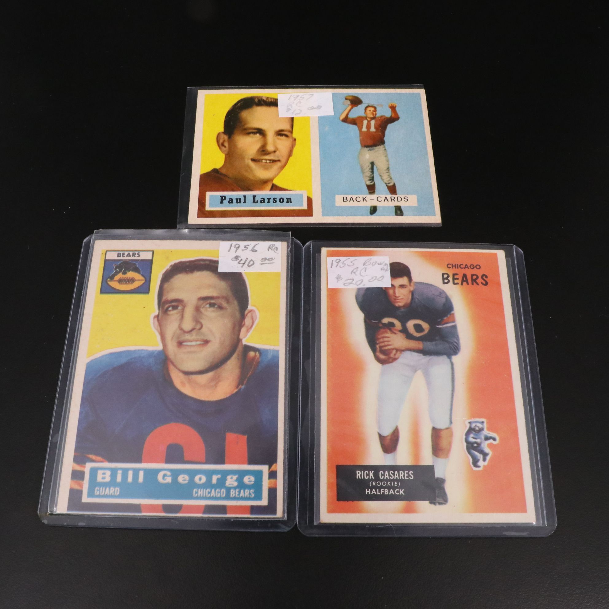 Bowman and Topps Football Cards Featuring George Blanda with More, 1950s-1960s