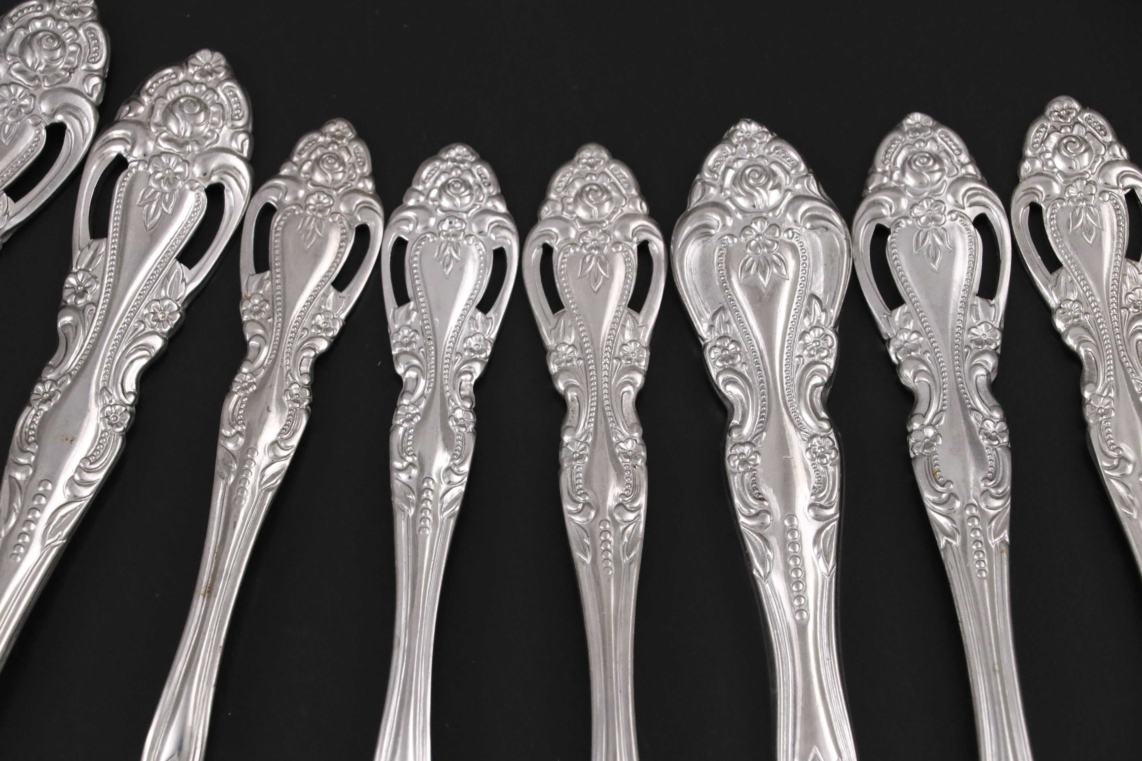 Reed & Barton "Majesty" Stainless Steel Flatware, Late 20th/Early 21st Century