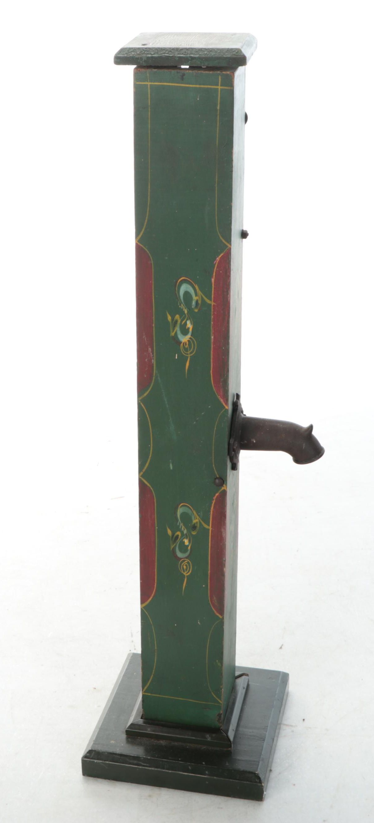 Iowa Pump Co. Painted Wood Decorative Water Pump