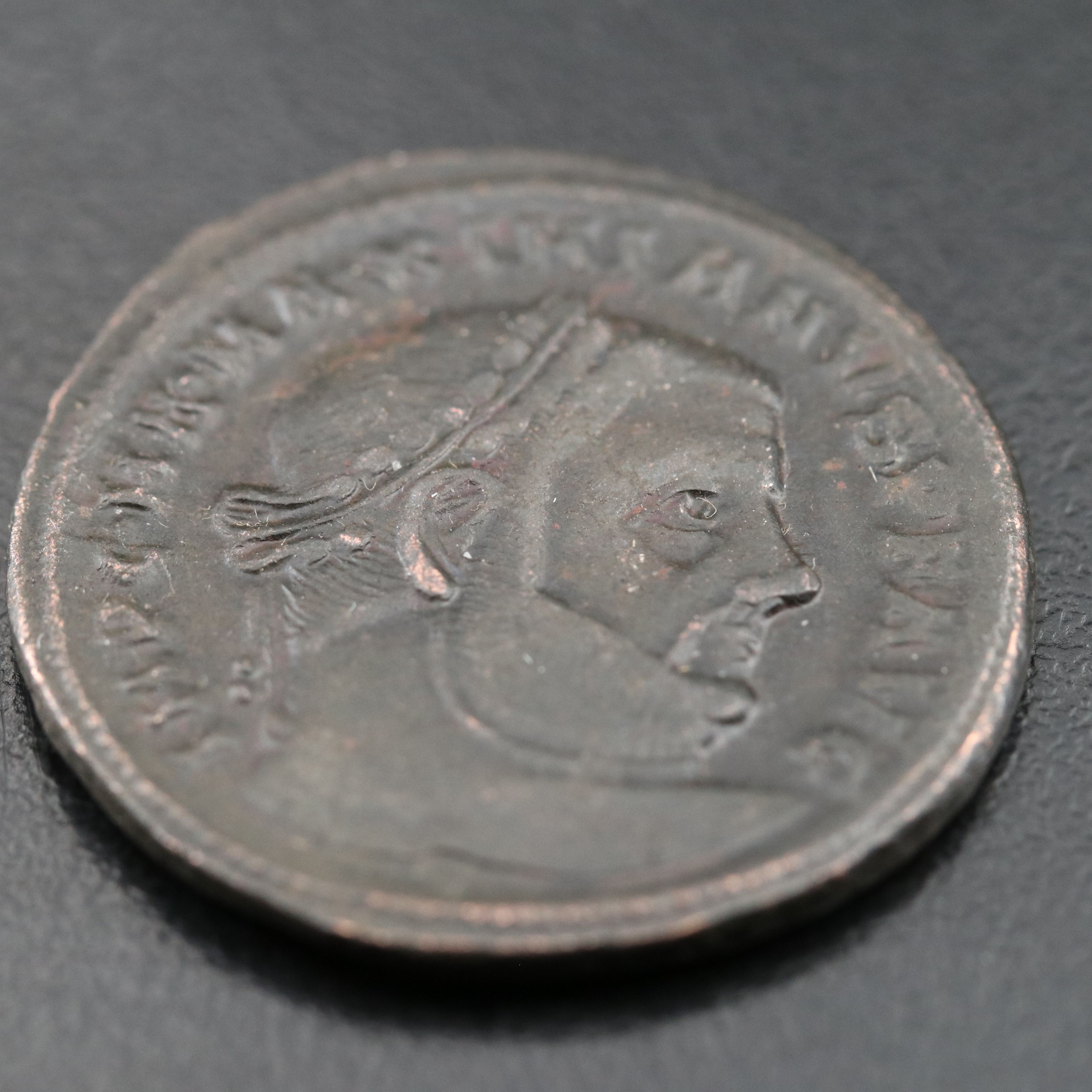 Ancient Roman Imperial Æ Follis Coin of Galerius, ca. 305 A.D.