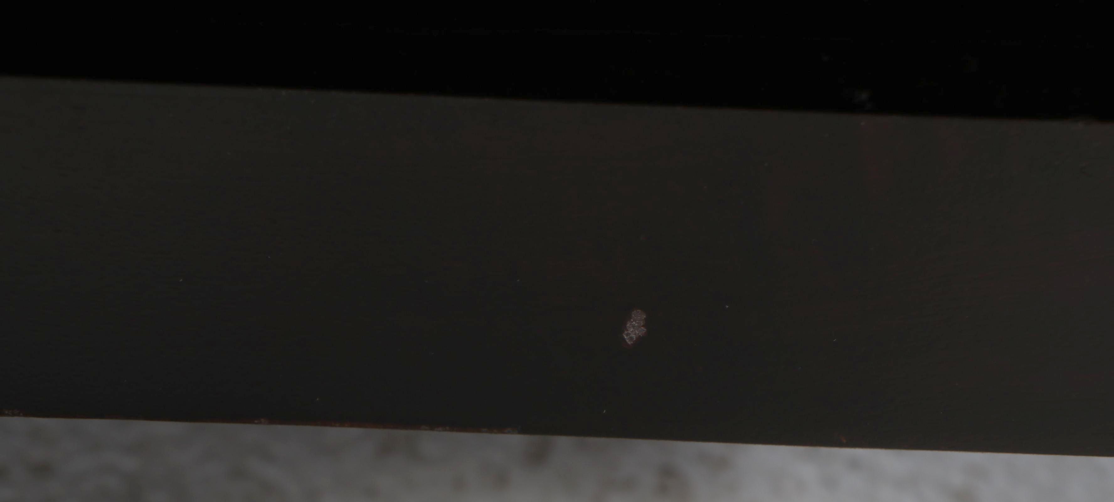 Contemporary Ebonized Wood Shutter Door Cabinet