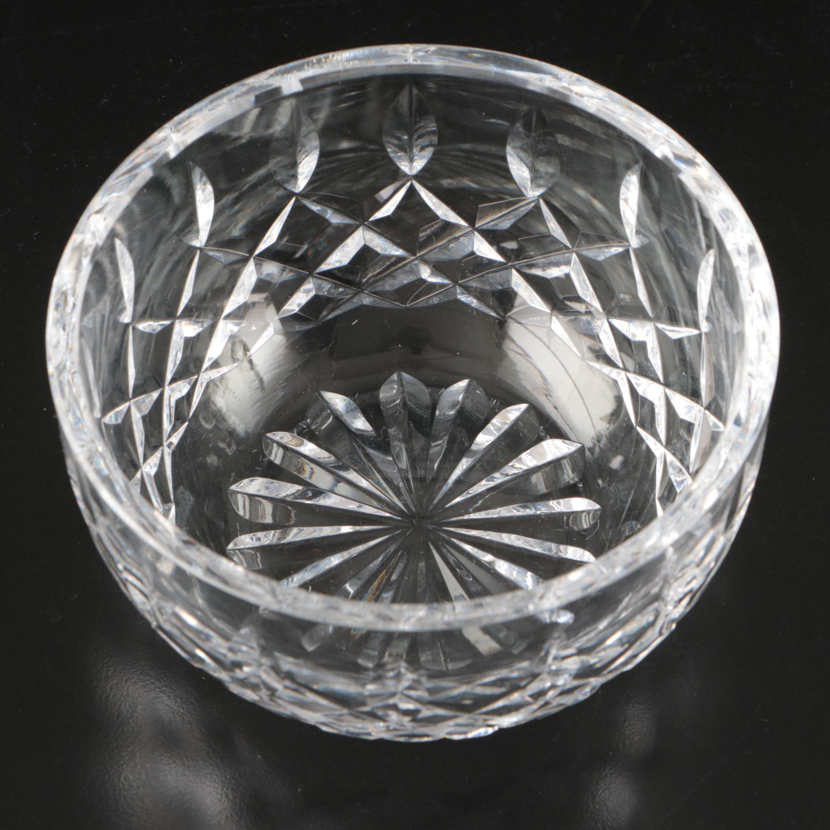 Waterford Crystal Bowl, Creamer, and Oval Dish
