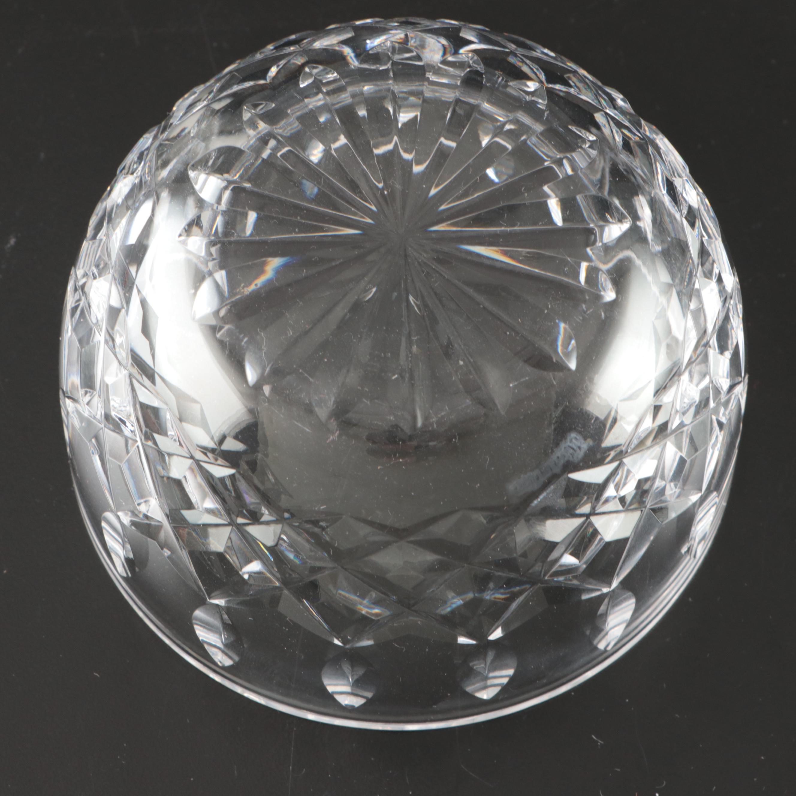 Waterford Crystal Bowl, Creamer, and Oval Dish